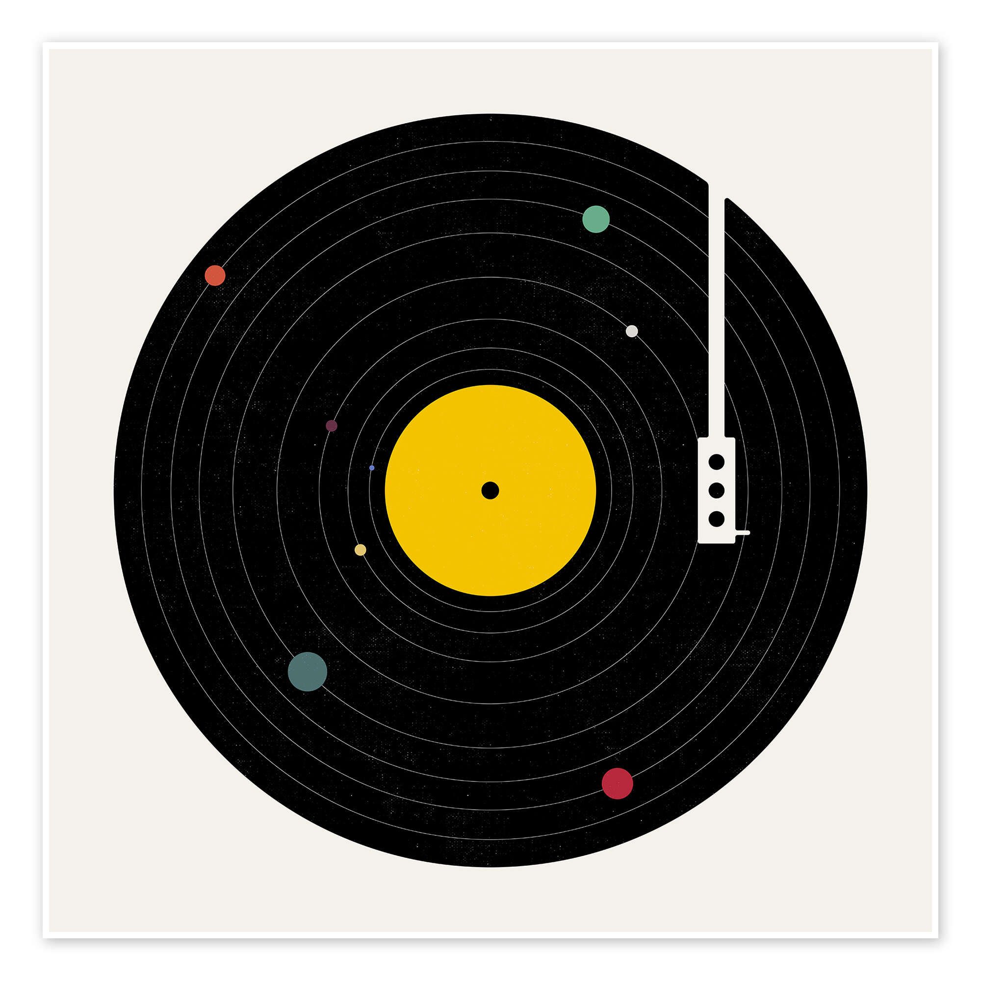 Posterlounge Wandbild Musik überall, Florent Bodart, erhältlich als Poster, Leinwandbild, Wandsticker oder Acrylglasbild