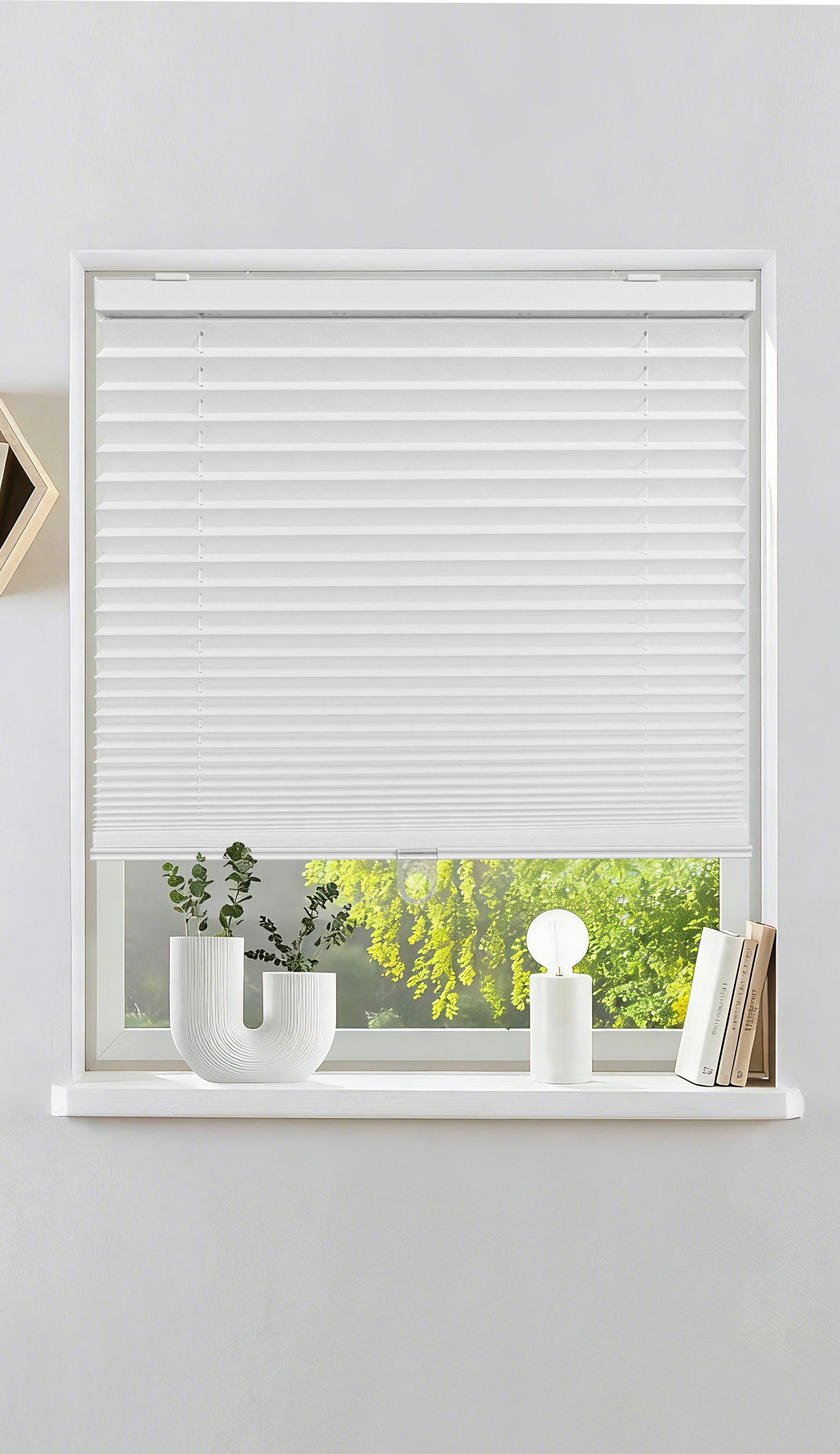 OTTO home Plissee LORRI, Lichtschutz, ohne Bohren, freihängend, Klemmfix, Freihängendes Design ohne störende Schnüre oder Ketten - NEUHEIT!