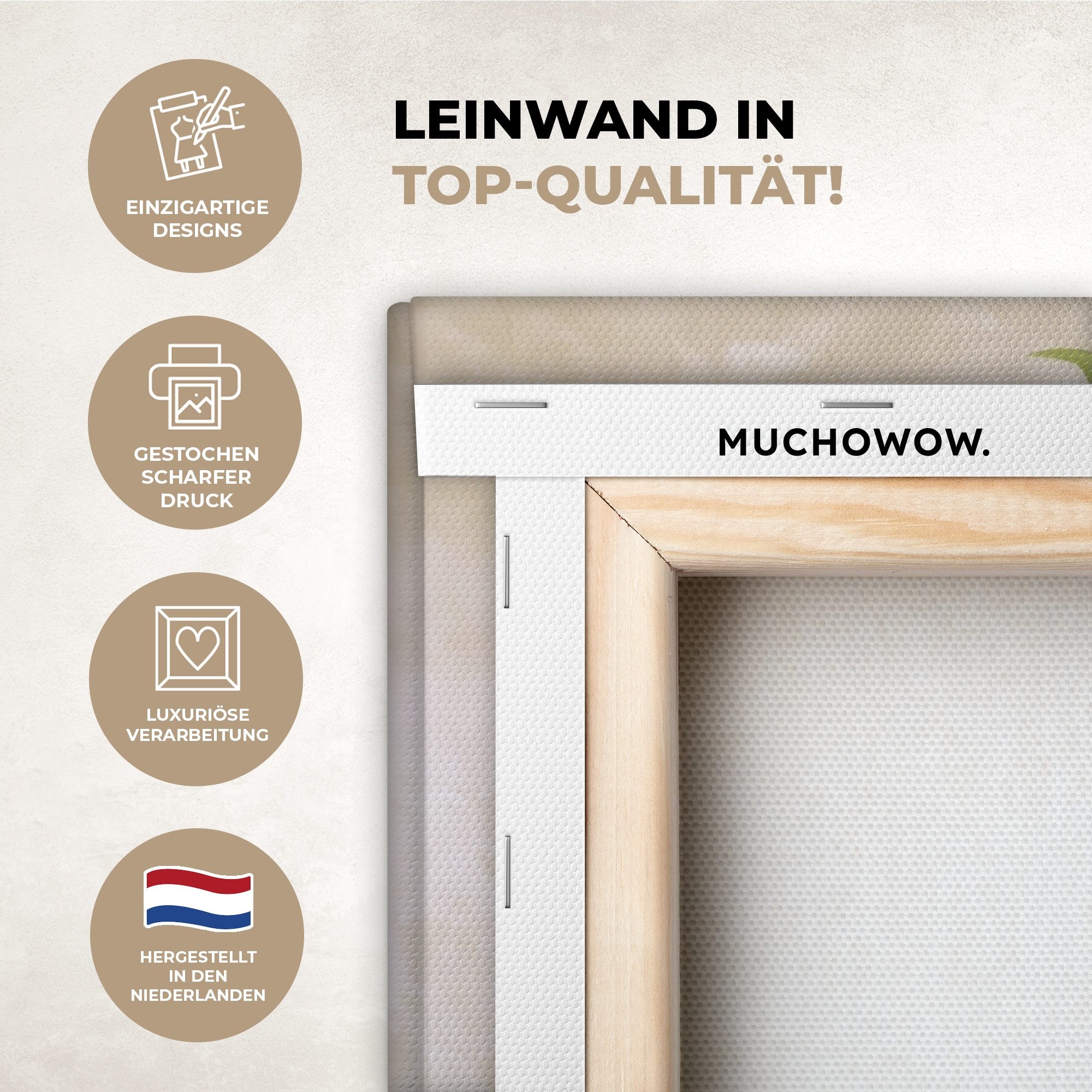 OneMillionCanvasses® Leinwandbild Blumen - Vase - günstig online kaufen