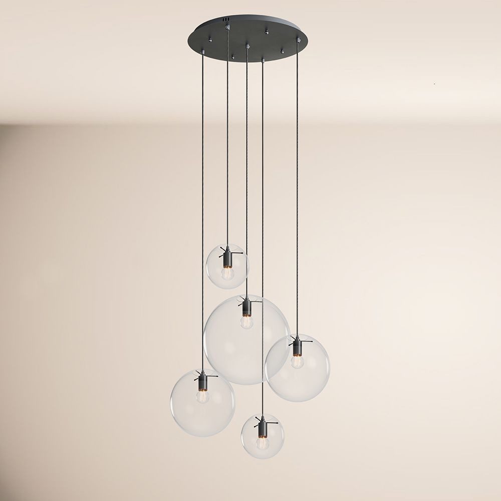 s.luce Pendelleuchte Orb 5-flammige Galerielampe Modular günstig online kaufen