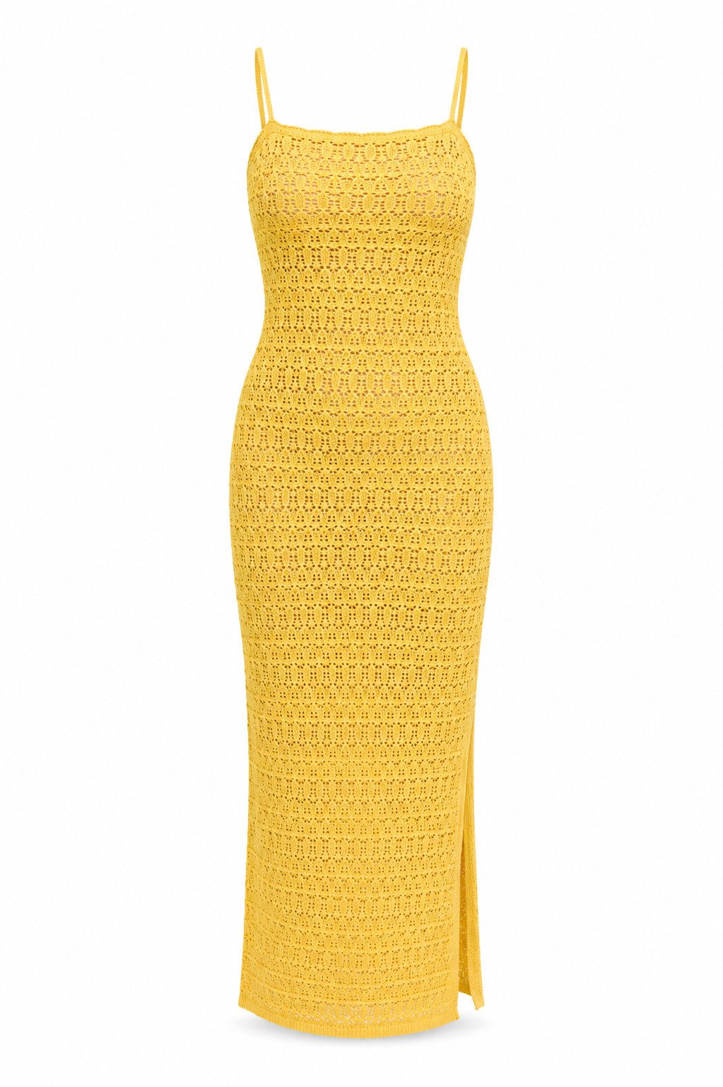 Gina Tricot Sommerkleid Knitted dress - Gestricktes Maxikleid - Sommerkleid - Damen Kleid
