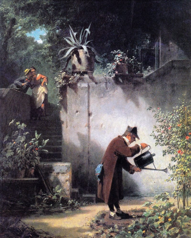 1art1 Poster Carl Spitzweg Kunstdruck Bild - Der Blumenfreund, 1855 (50 x 4 günstig online kaufen
