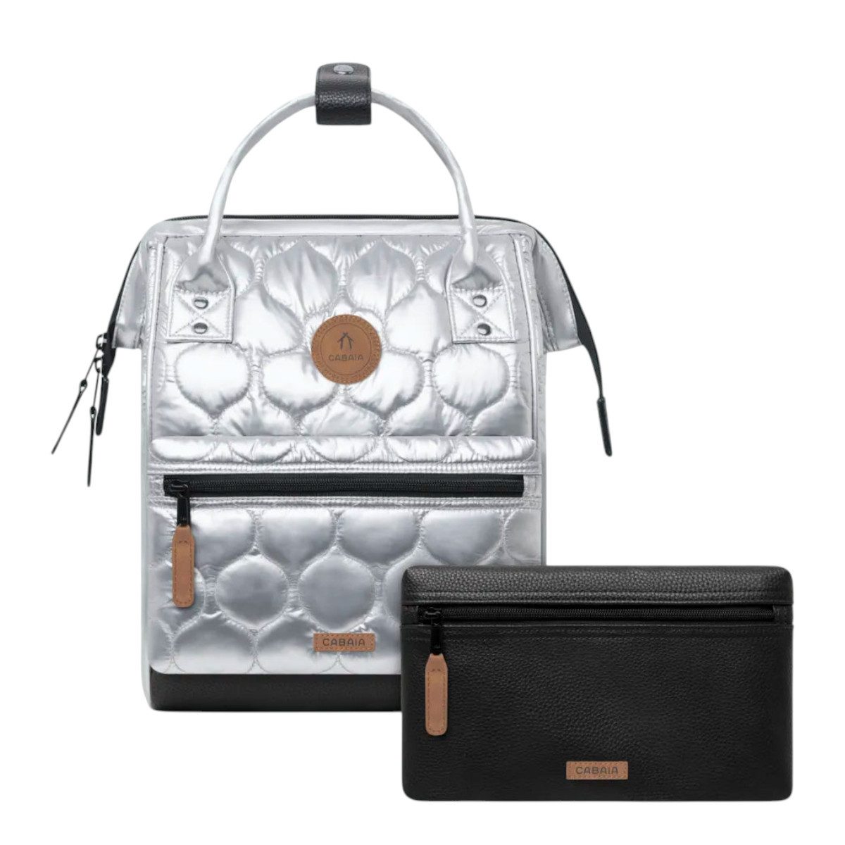 CABAIA Rucksack Astana (Set, 3-tlg., inkl. 2 auswechselbaren Vordertaschen), Tagesrucksack mit austauschbaren Vordertaschen