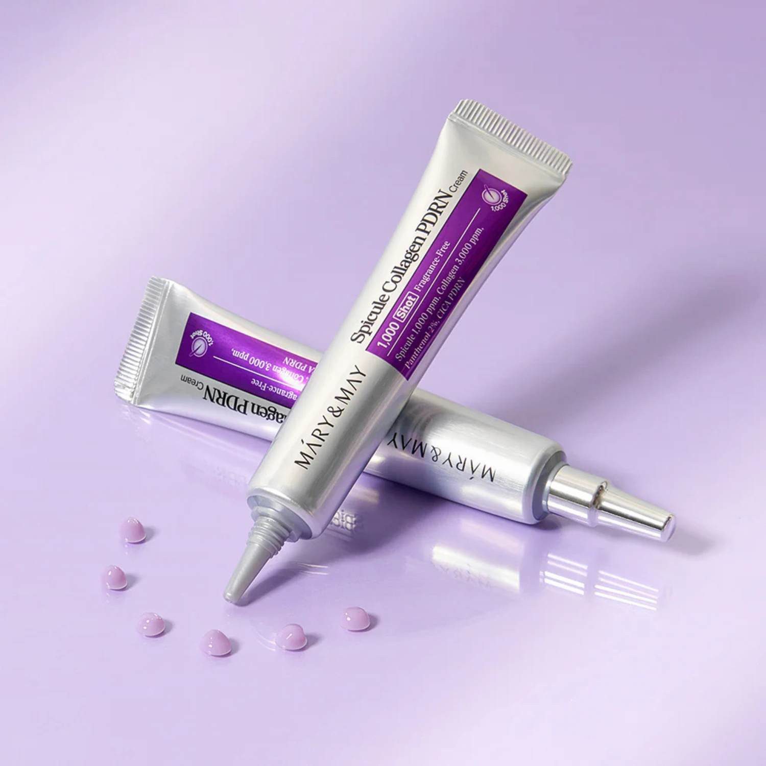 MARY & MAY Tagescreme Spicule Collagen PDRN Cream 15 g – hochwertige Gesichtspflege mit Spicules, Kollagen & CICA PDRN – für verfeinert wirkende Haut, verbesserte Geschmeidigkeit und eine gestärkte Hautbarriere
