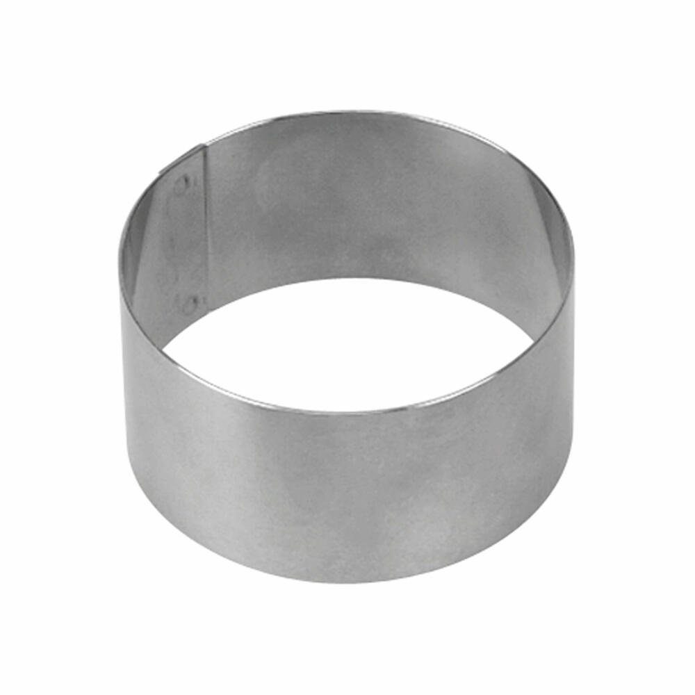 STÄDTER Speisering Rund Edelstahl Ø 5.5 cm x 3.5 cm, Edelstahl