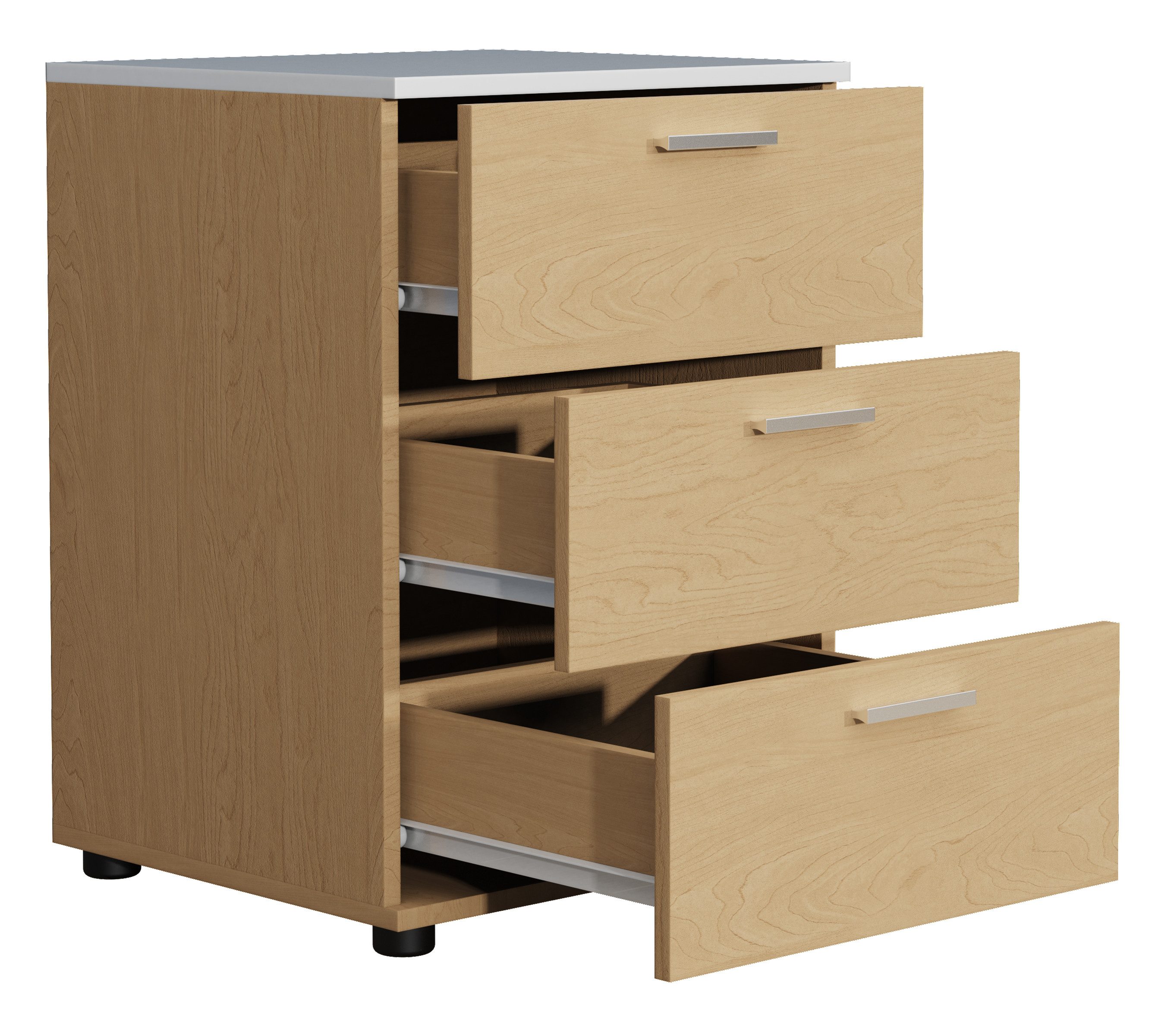 VCM Nachttisch Nachtkonsole Testalo H. 59 x B. 46 x T. 42 cm, Nachtschrank, Beistelltisch, Nachtkommode