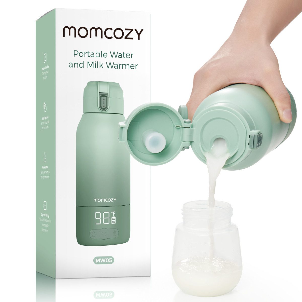 Momcozy Flaschenwärmer Portable Milk Warmer
