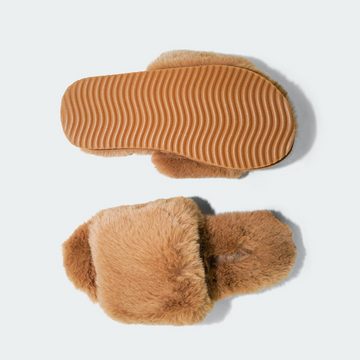 Flip Flop slide*fur 2 Pantoffel mit kuscheliger Innensohle