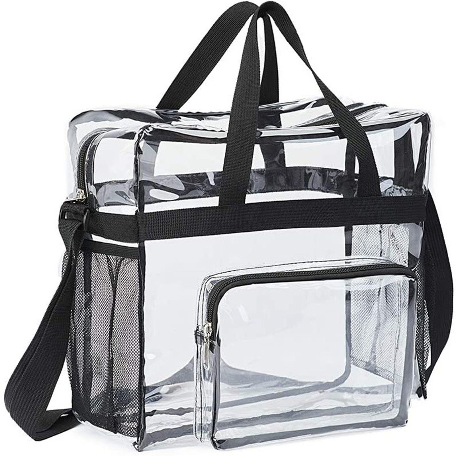 Blusmart black Mesh-Seitentasche, Kosmetiktasche Reisetasche Reisetasche Transparente Mit