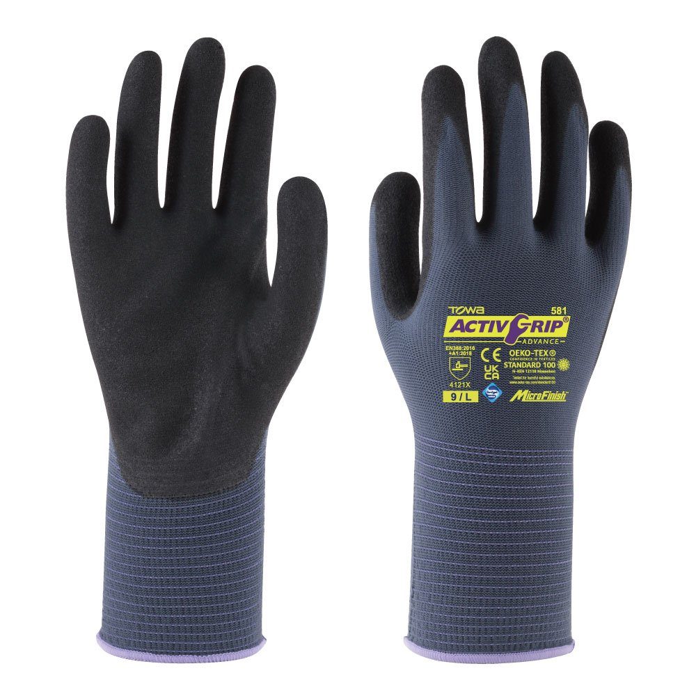 Towa Nitril-Handschuhe ActivGrip™ Advance 581 3 Paar | Handschuhe