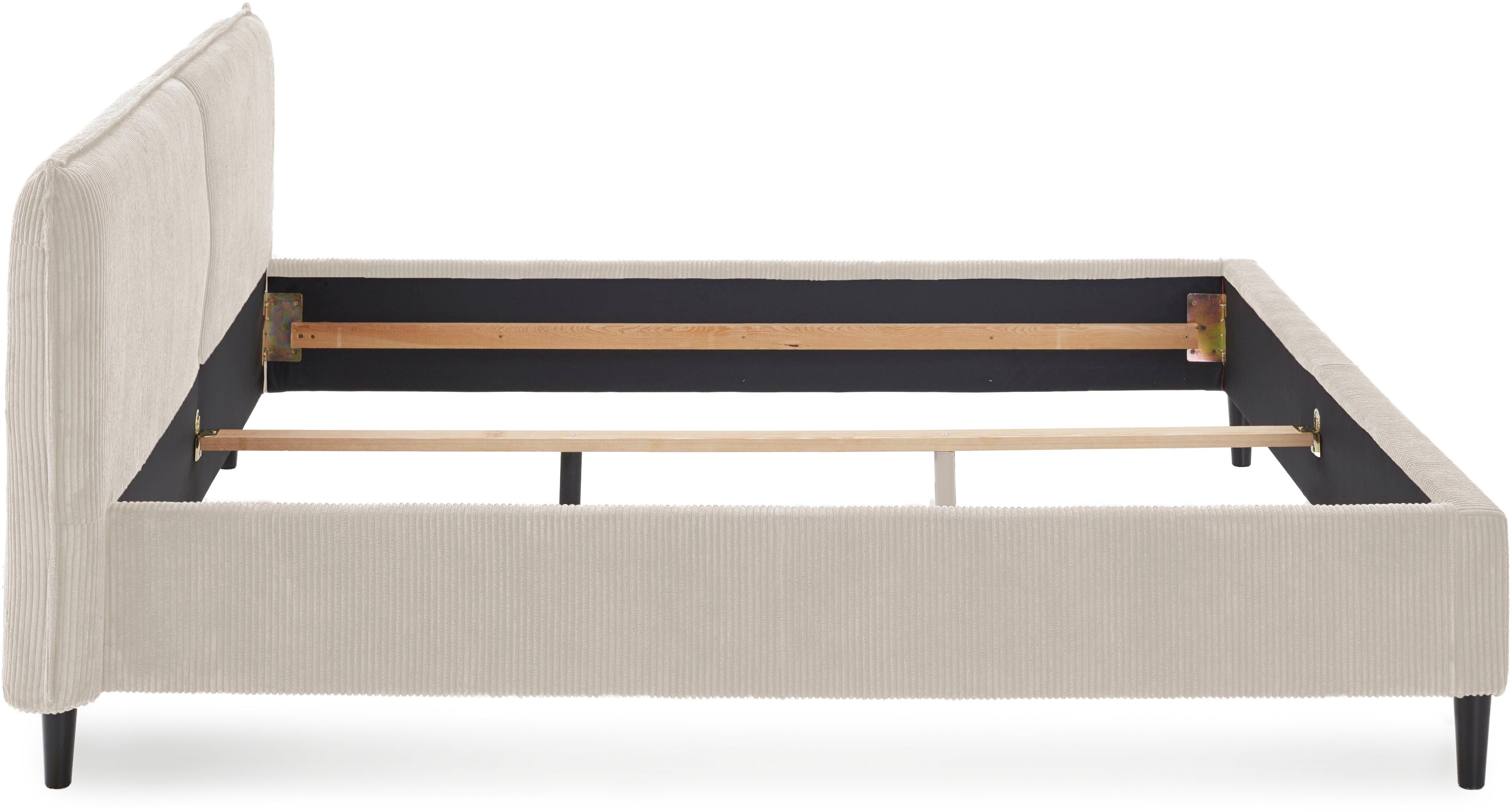 Home affaire Polsterbett Brookfield, mit Cordbezug und hoher Belastbarkeit