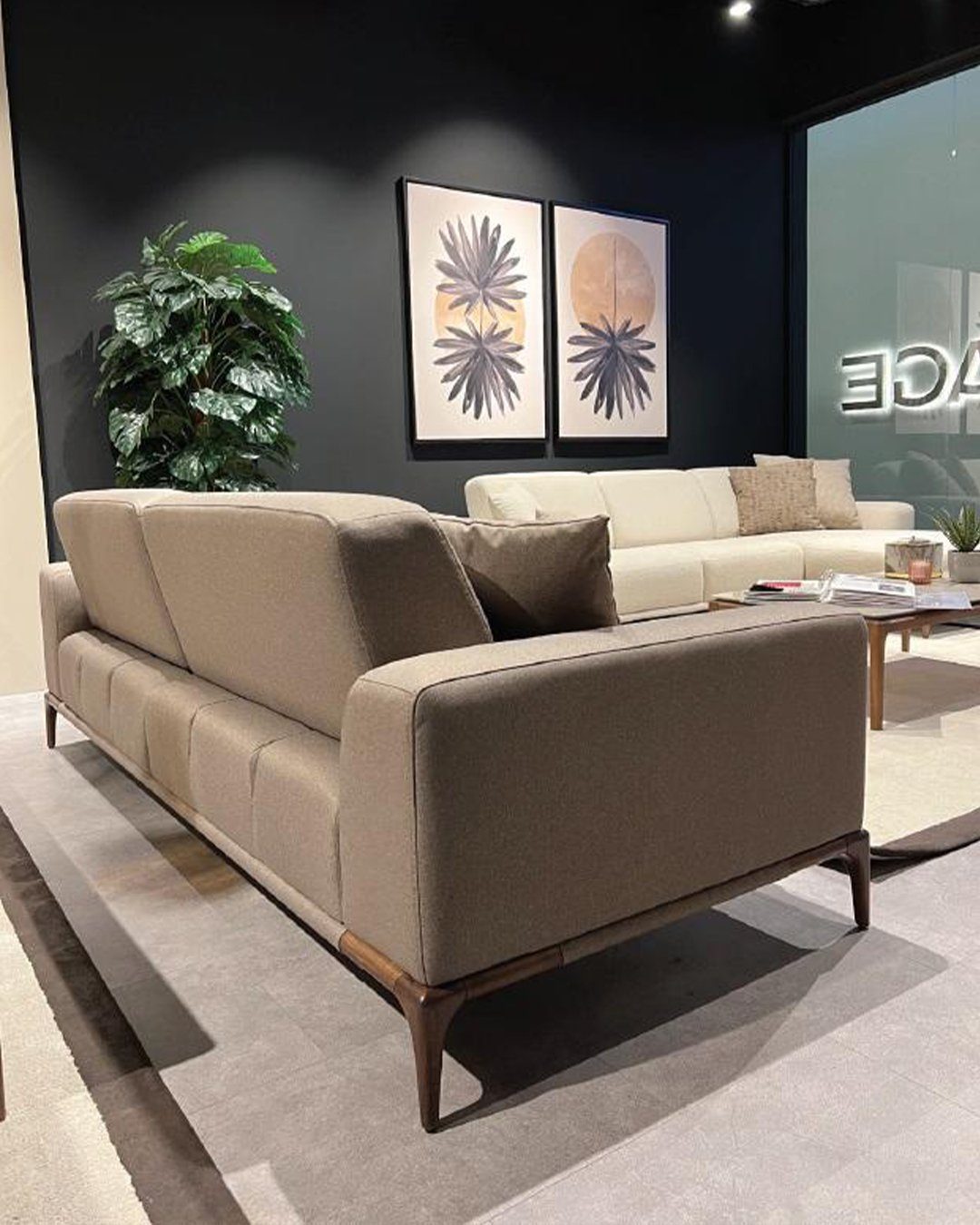 Dreisitzer Sofa, Sofa Design Möbel Neu JVmoebel braun Wohnzimmer Luxus Couchen Couch
