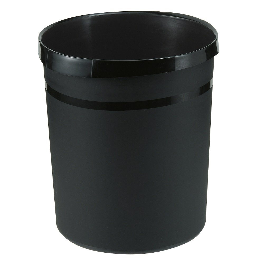 HAN-Bürogeräte Papierkorb 1 Papierkorb GRIP 18L - schwarz