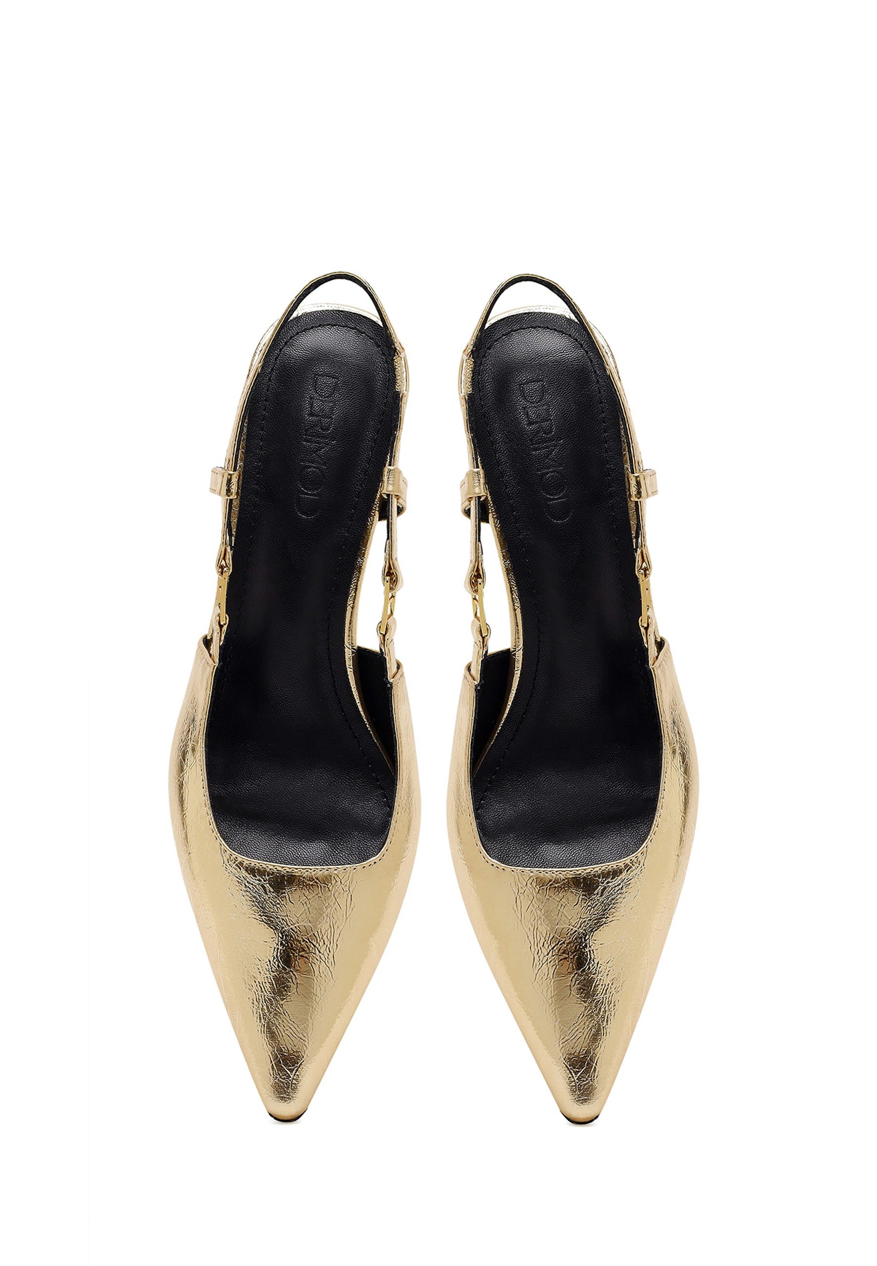 Derimod Slingback-Pumps aus Kunstleder mit hohem Absatz Pumps Kunstleder, Synthetikfutter, Slingback-Riemen, Skulpturabsatz – Bild 5 von 5