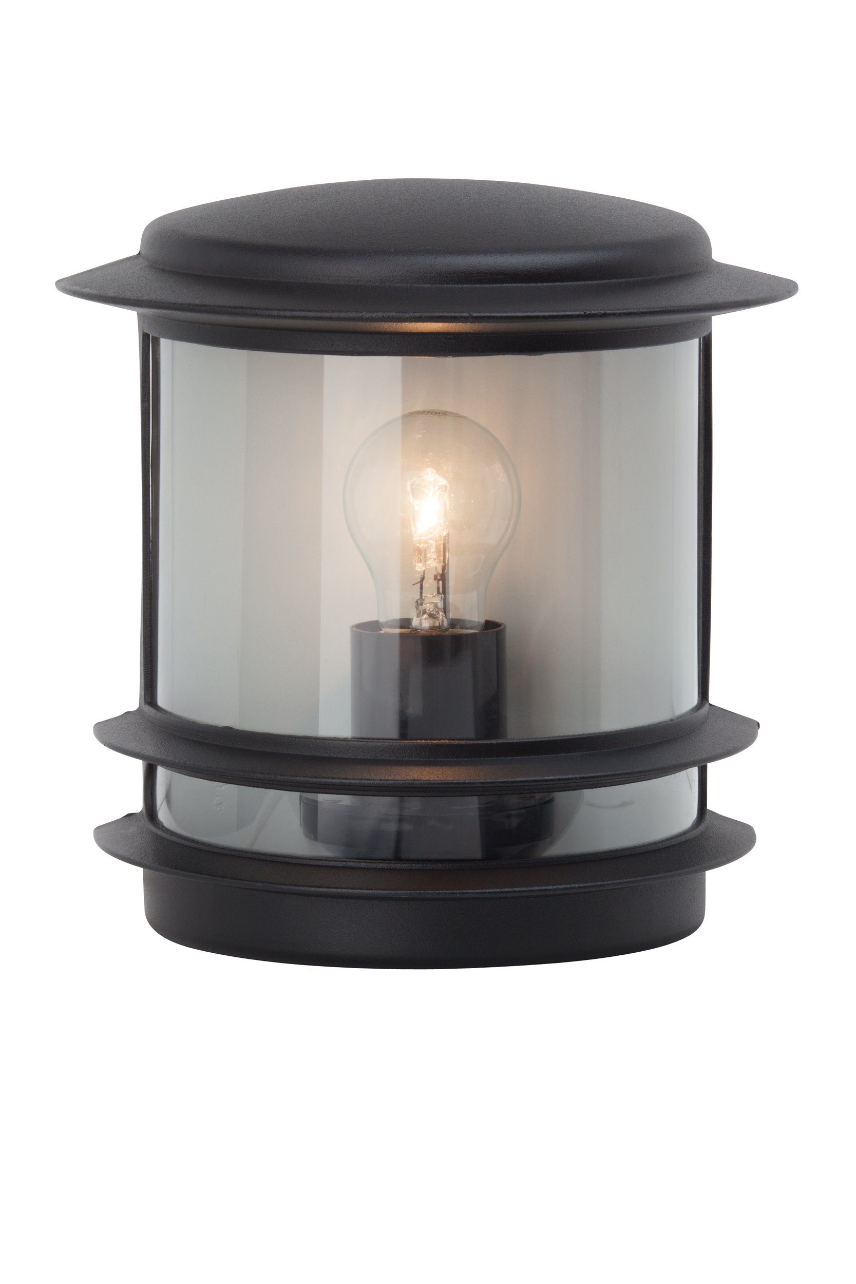 IP44, Wandlampe, schwarz Lightbox x 24 24 cm, x ohne Außen-Wandleuchte, Leuchtmittel, Außen Alu-Druckguss, E27, 13