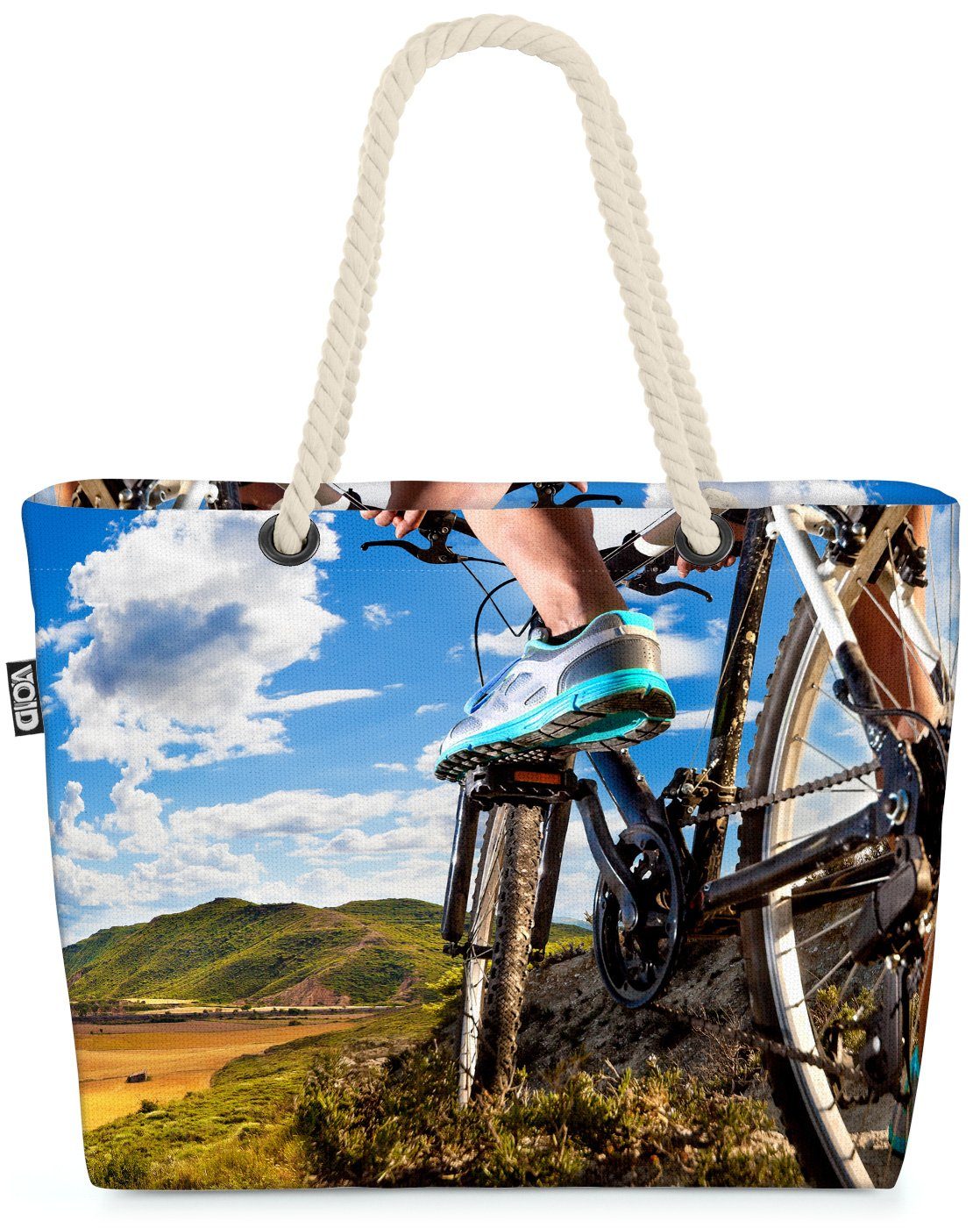 VOID Strandtasche (1-tlg), Mountainbike Ausflug Beach Bag Fahrrad fahren Mountain Bike Rad Tour Sport