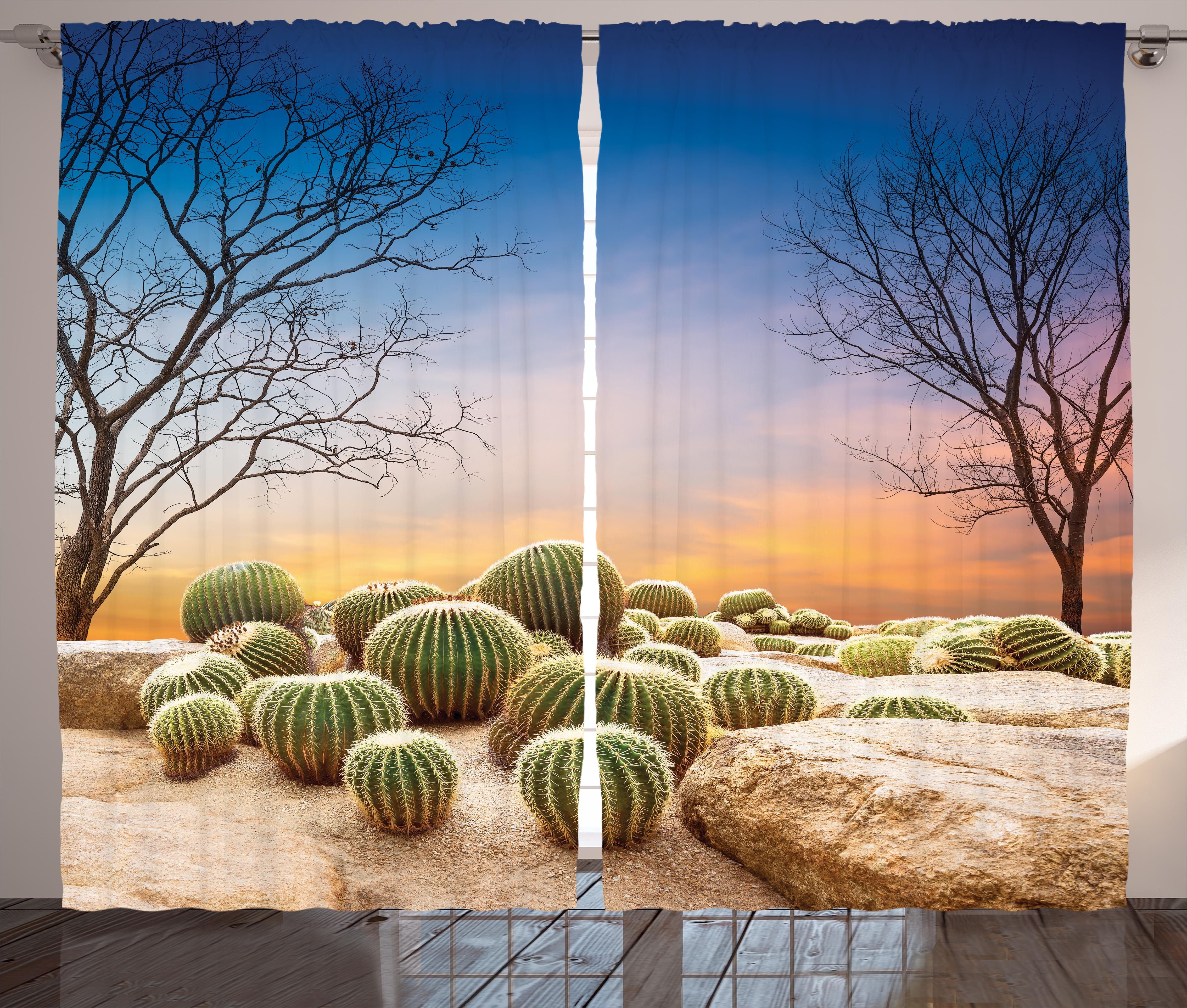 Haken, auf mit Abakuhaus, Mexiko und Vorhang Gardine Schlaufen Kräuselband Ball Schlafzimmer Berg Cactus