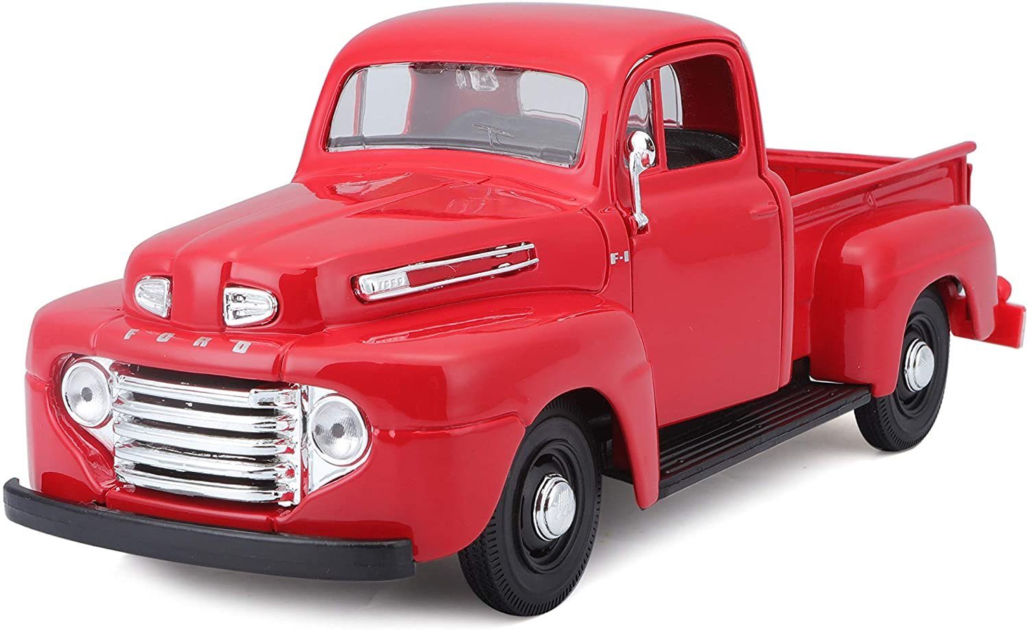 Maisto® Modellauto Ford F1 Pick-Up '48 (rot), Maßstab 1:25, detailliertes Modell