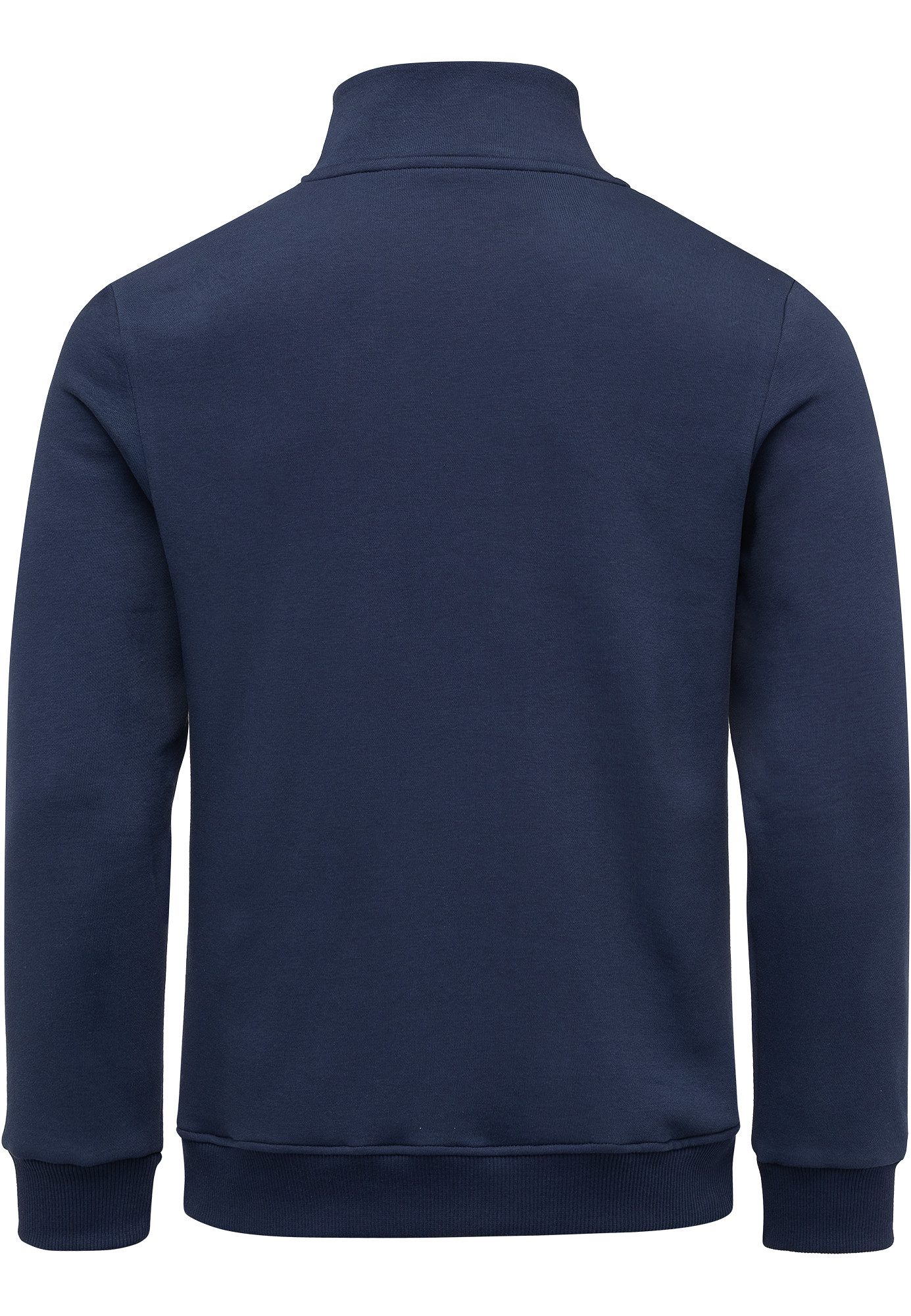 Amaci&Sons Sweatshirt LANDON Troyer Troyer Herren Pullover Zipper Sweatjacke Sweatshirt Sweatjacke