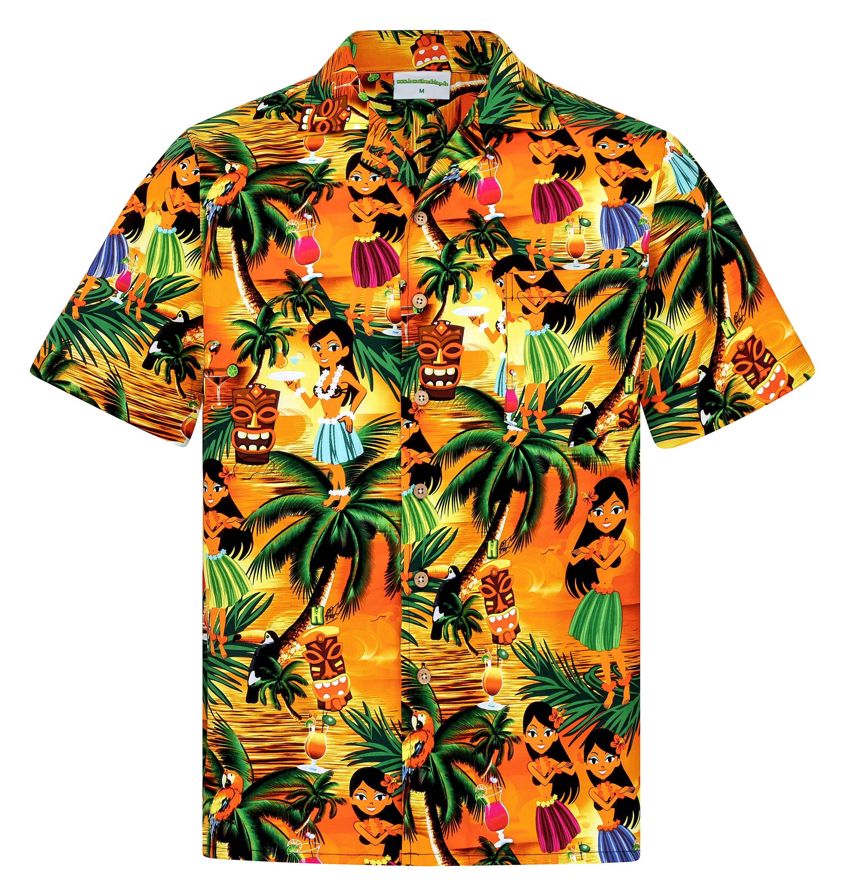 Hawaiihemdshop.de Hawaiihemd Hawaii Hemd Herren Baumwolle günstig online kaufen