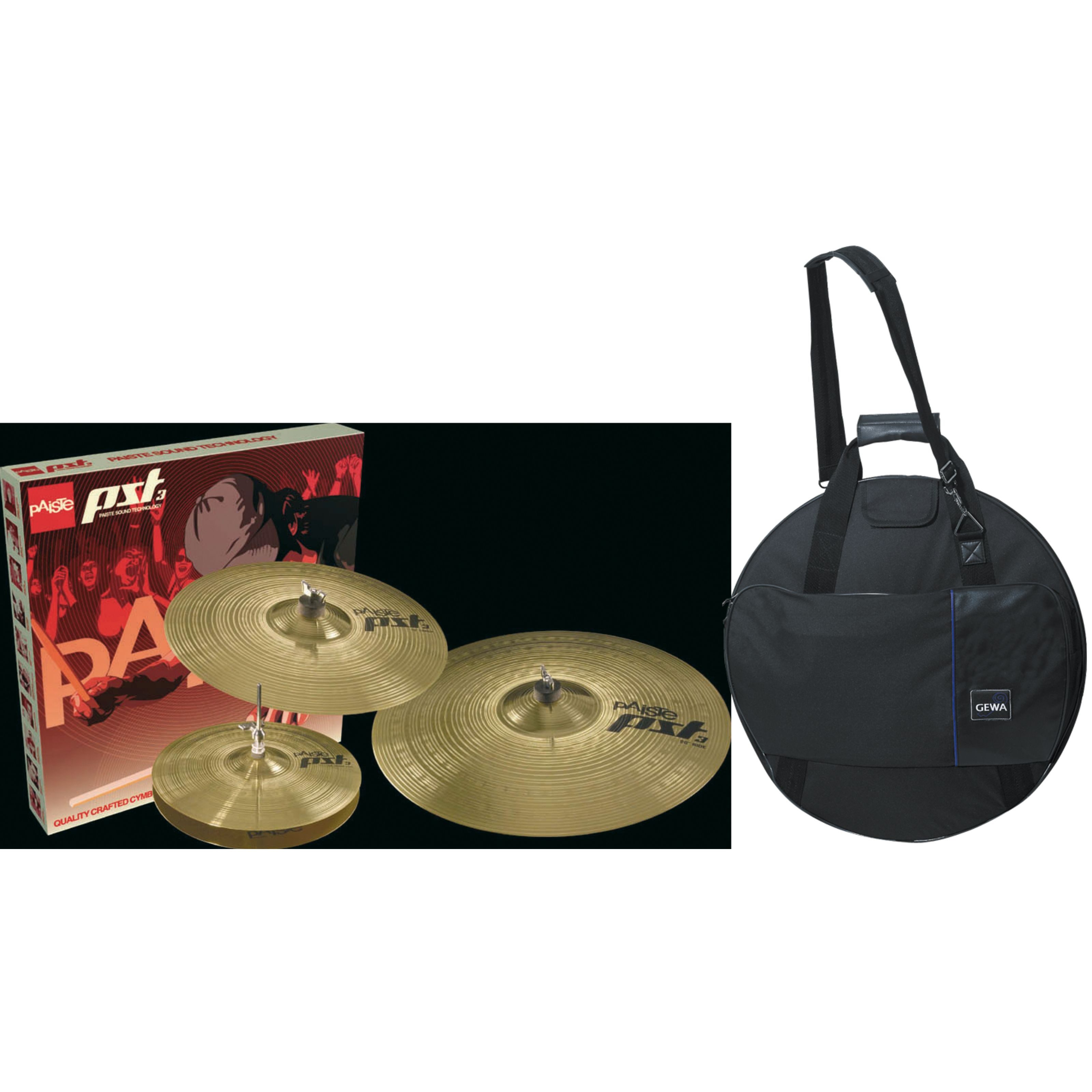 Paiste Becken, Cymbals, Cymbal Sets, PST3 Universal Set + Bag - Becken Set