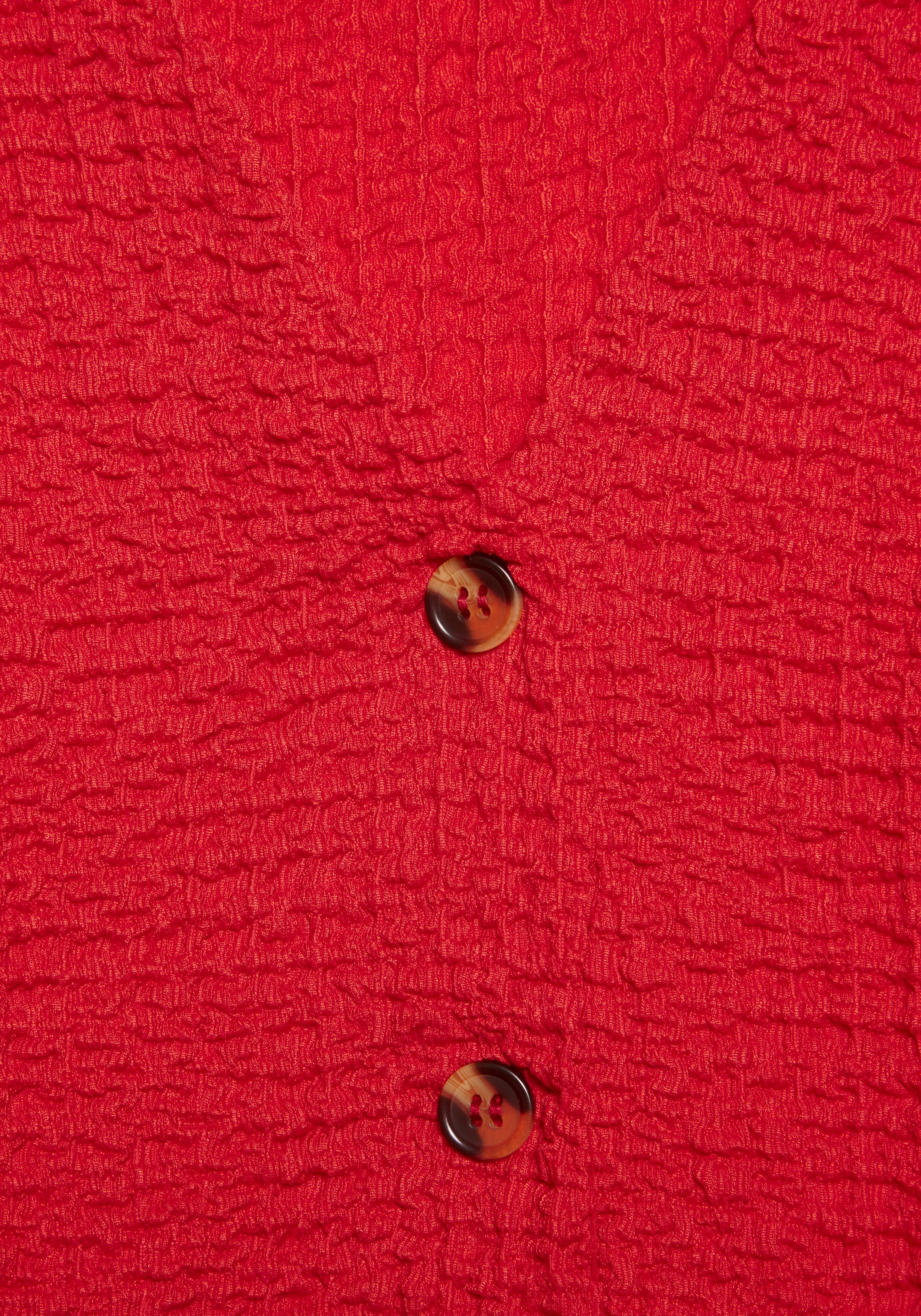 LASCANA Tanktop mit V-Ausschnitt, Sommertop, Anzugweste aus modischer Strukturware