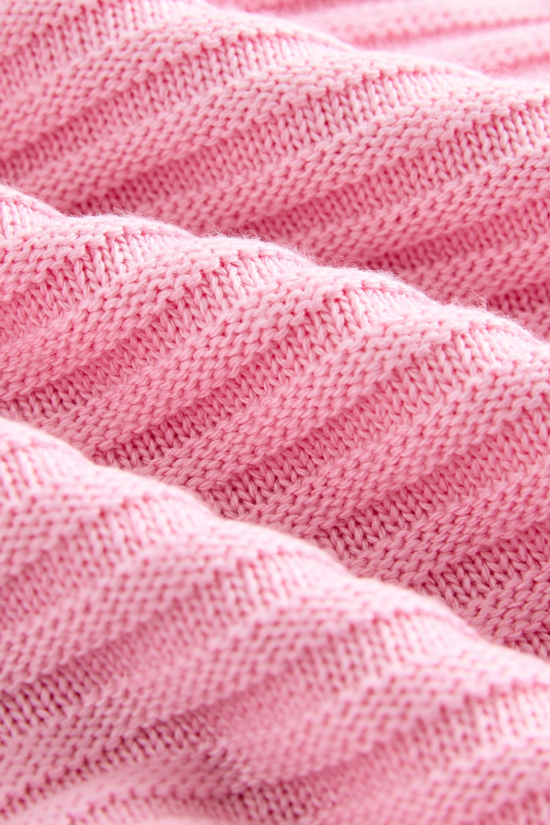 Next V-Ausschnitt-Pullover Gerippter Strickpullover mit V-Ausschnitt (1-tlg)