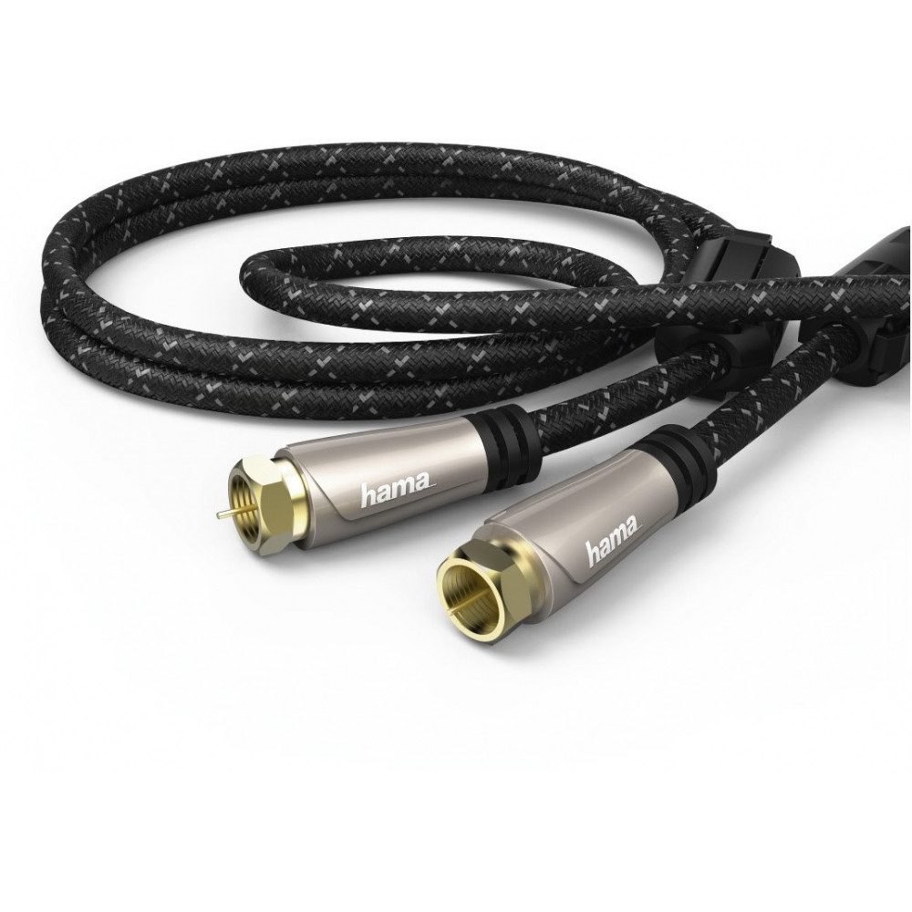 Hama Hama SAT-Anschlusskabel 120dB 3m F-Stecker braun. Adapter F-Stecker zu F-Stecker zu F-Stecker zu F-Stecker
