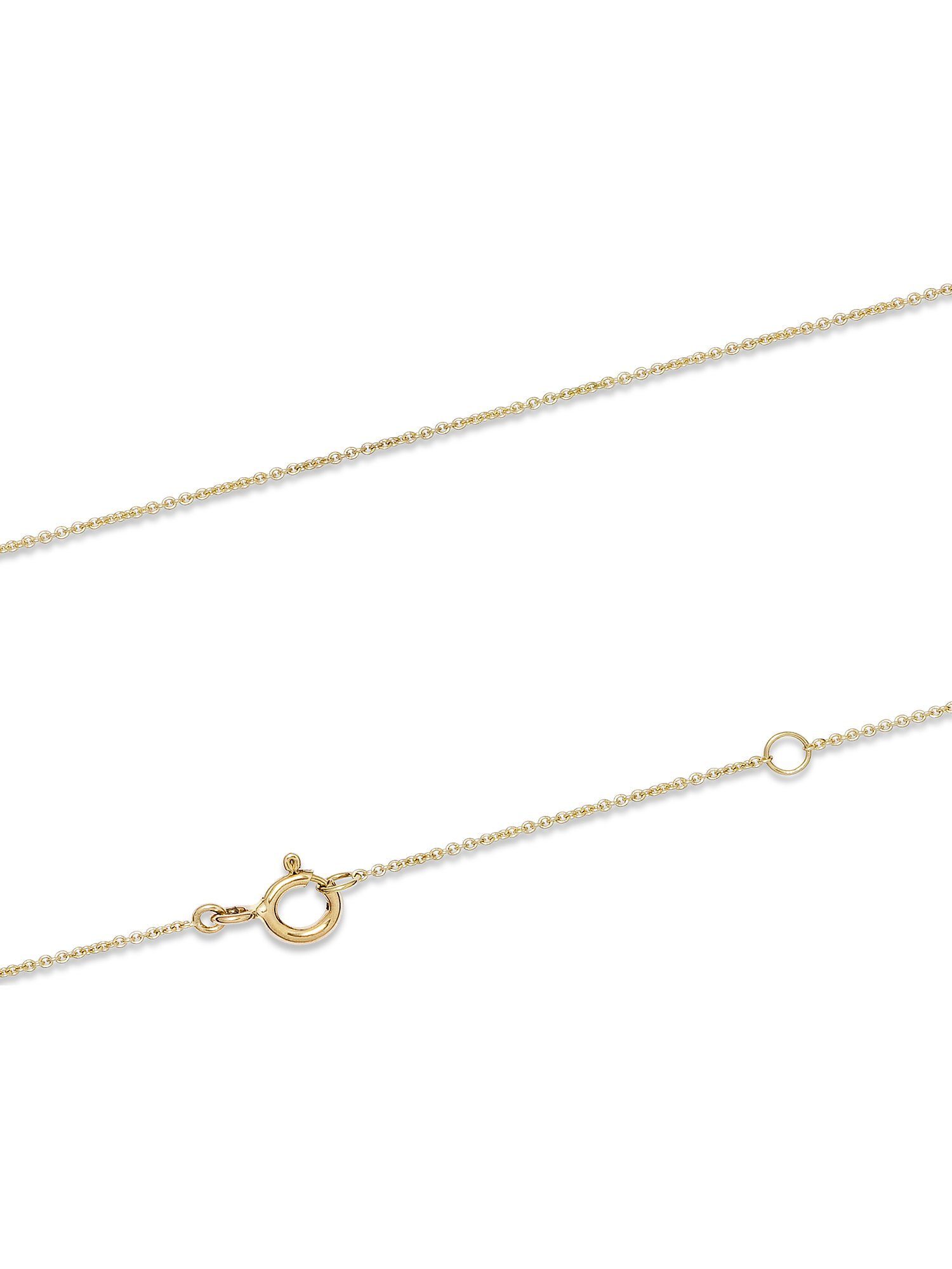 CHRIST Collier CHRIST Damen-Kette 375er Gelbgold 7 Diamant Kreuz