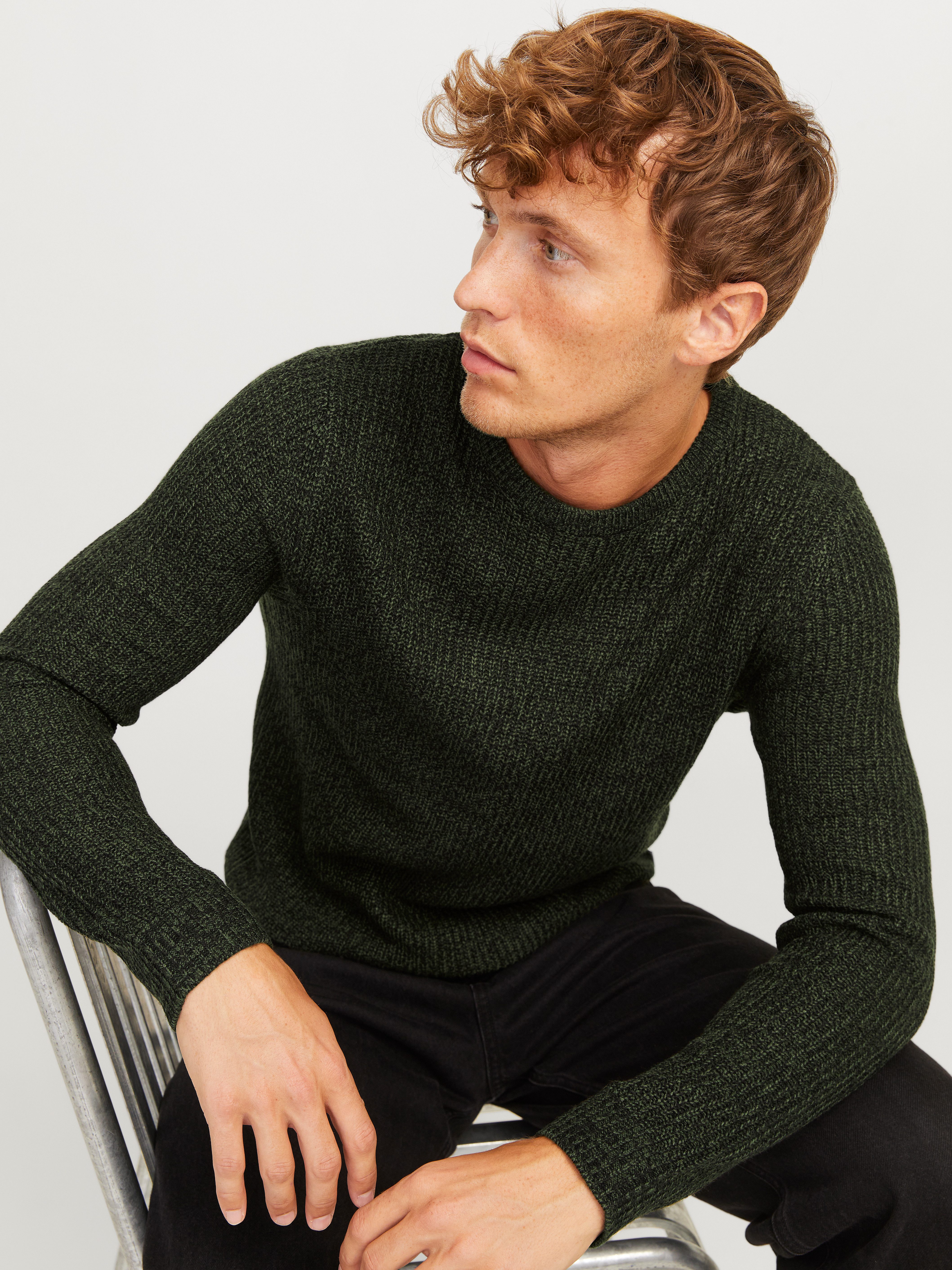 Jack & Jones Rundhalspullover JJELEWIS KNIT günstig online kaufen