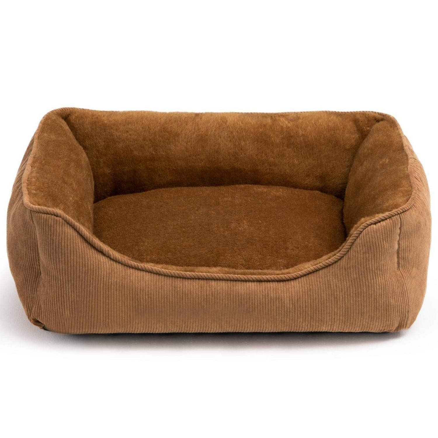 LuxusKollektion Tierbett Katzenbett/Hundebett Braun 50x45x15cm