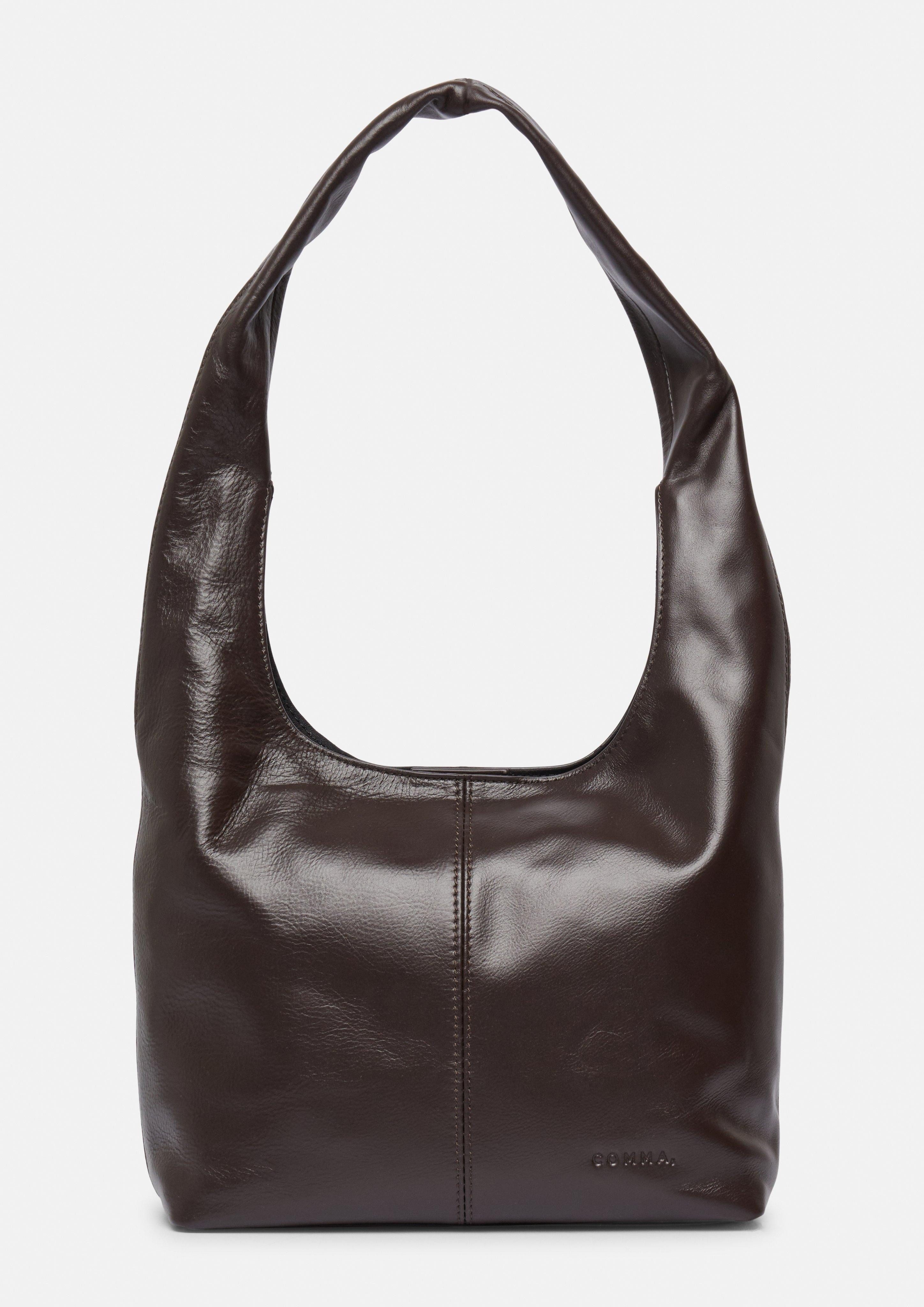 comma Tragetasche Kleine Slouchy-Bag aus Glattleder günstig online kaufen