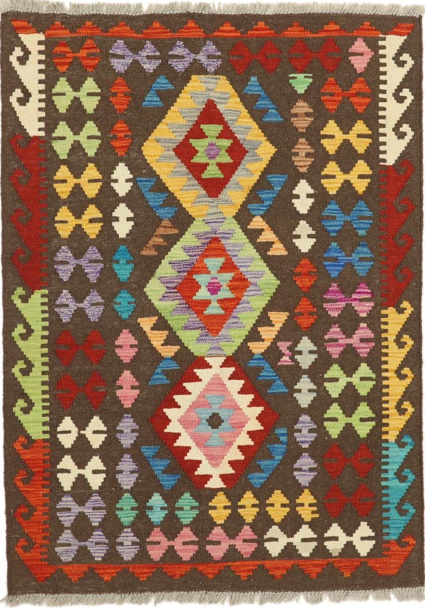 Orientteppich Kelim Afghan Heritage 109x150 Handgewebter Moderner Orientteppich, Nain Trading, rechteckig, Höhe: 3 mm