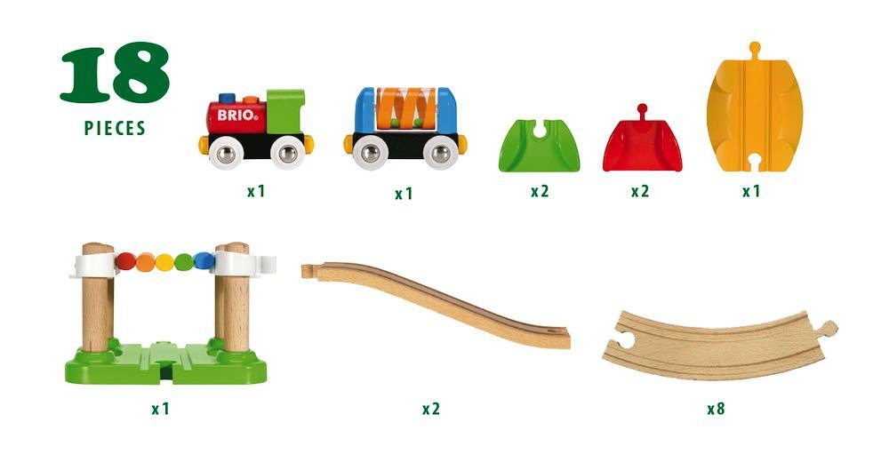 BRIO® Spielzeugeisenbahn-Set Meine erste Brio Bahn Set Einsteiger Set 18 Te günstig online kaufen