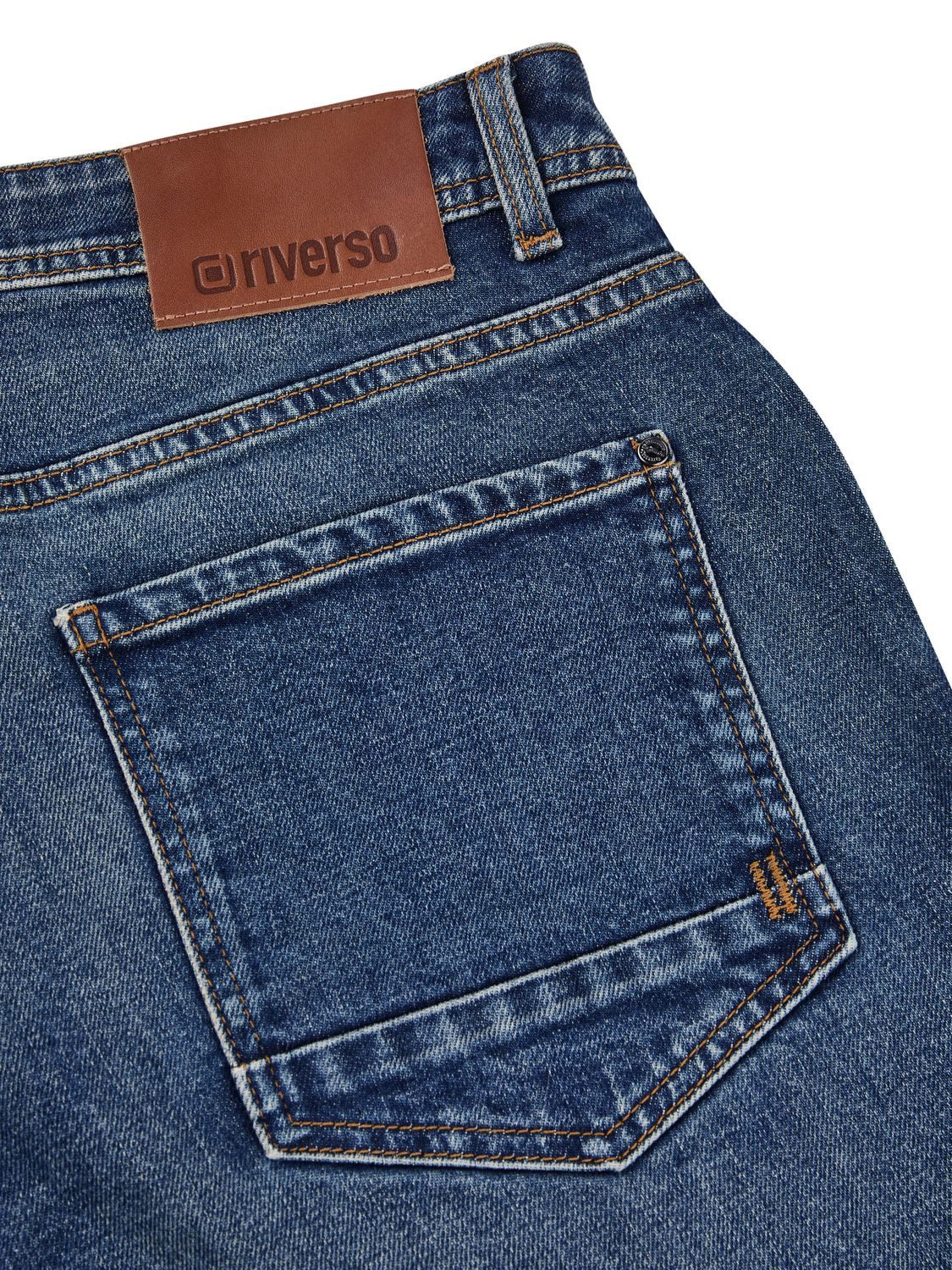 riverso Straight-Jeans Herren Jeanshose RIVEddy Regular Fit Denim Hose mit Stretch – Bild 4 von 4