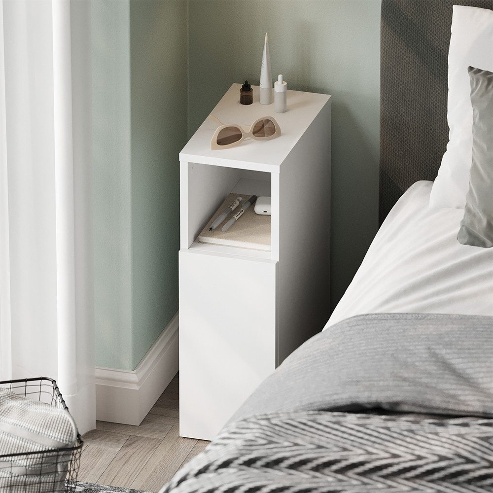 Vicco Nachtschrank Enton, Weiß, 2er set günstig online kaufen