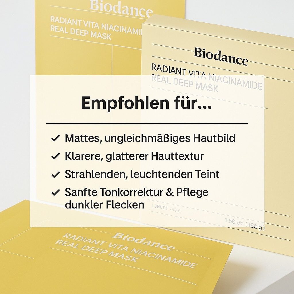 Dr.OHHIRA MIZUKI Japanische Gesichtsmaske – Mit Niacinamid & Probiotika, 1 Blatt, 30 Ml, Für Empfindliche Haut