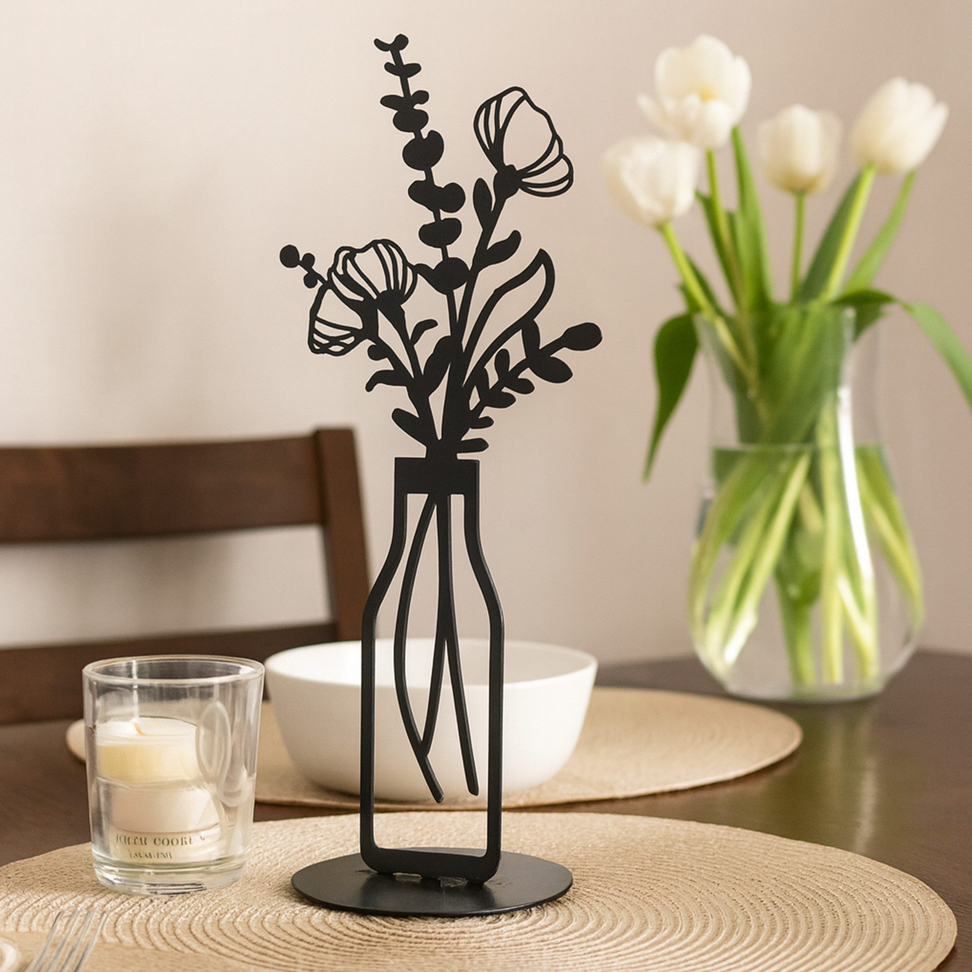 UNUS HOME Dekofigur Deko Aufsteller aus Metall Elisabeth Blumenvase (Aufste günstig online kaufen