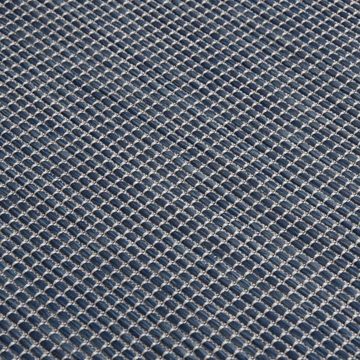 Teppich Outdoor-Flachgewebe 140x200 cm Blau, furnicato, Rechteckig