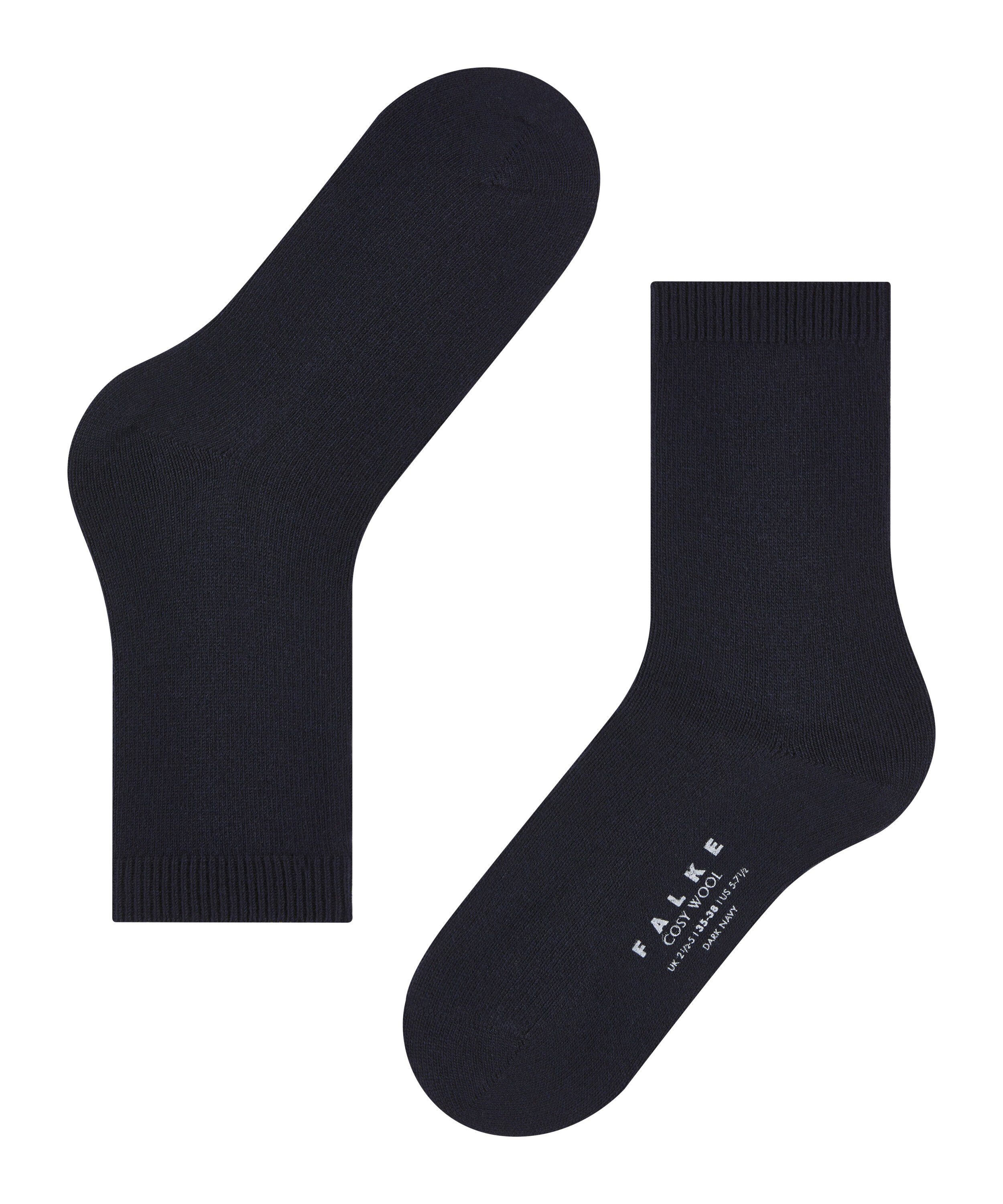 FALKE (6379) Socken dark Wool (1-Paar) Cosy navy