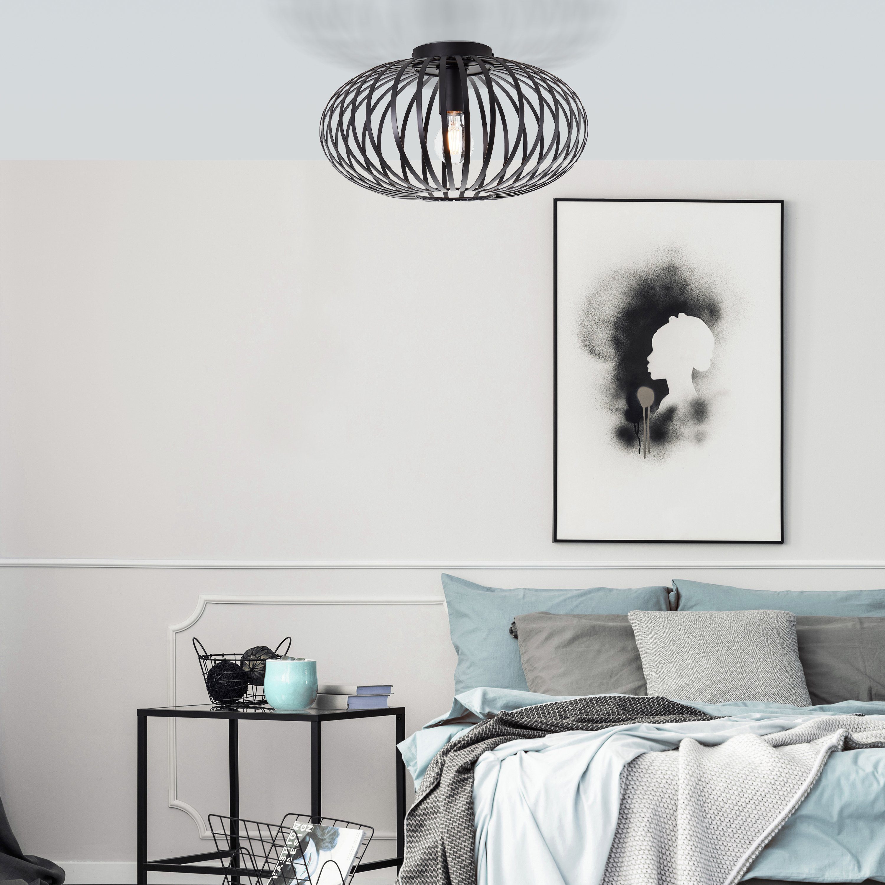 Brilliant Deckenleuchte Bremen, ohne Leuchtmittel, im Retro-Stil, dimmbar, Ø 40 cm, E27, Metall