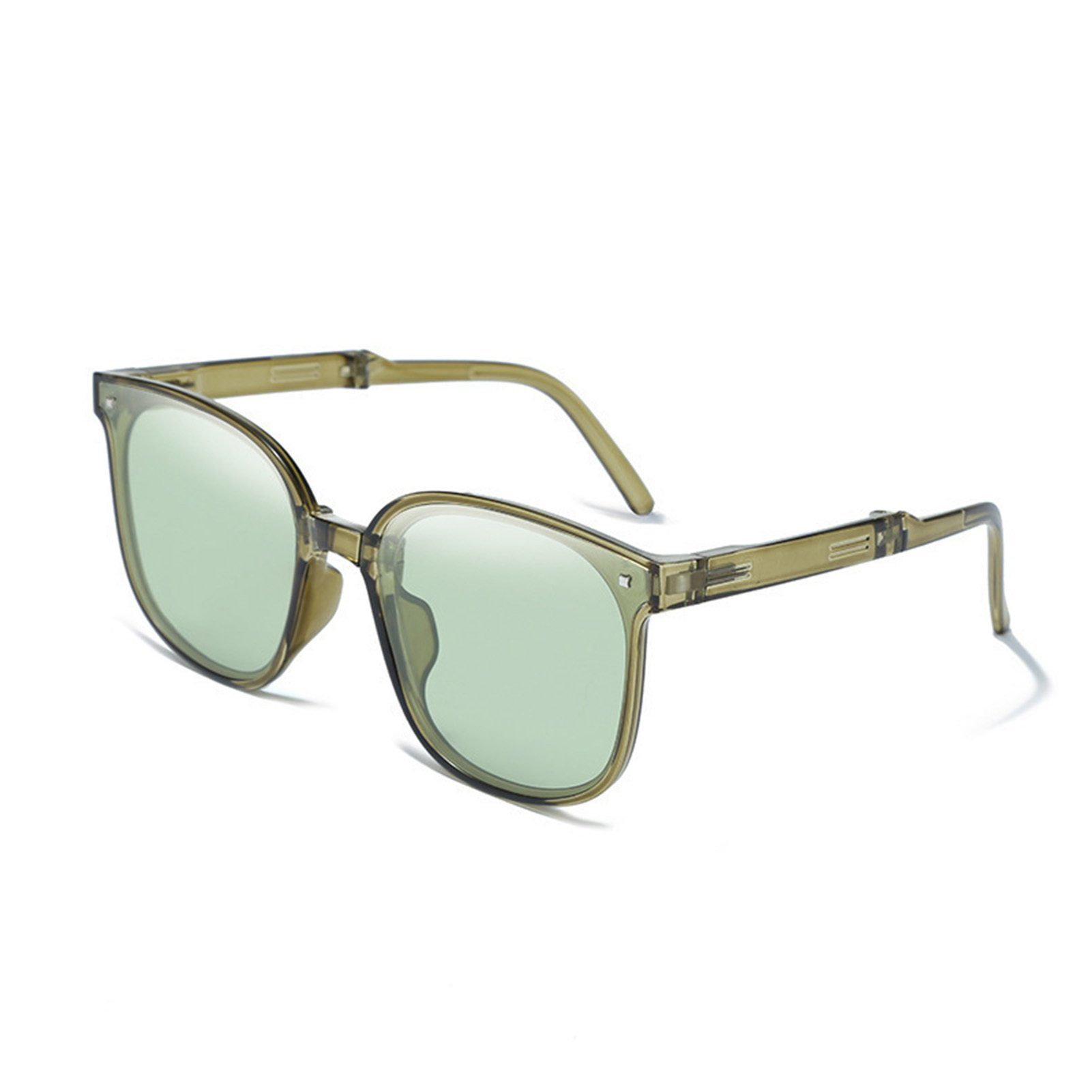 Blusmart Retrosonnenbrille green Faltbare Damen-Sonnenbrille, Blendfrei, Tragbar, dark Sonnenschutzbrille