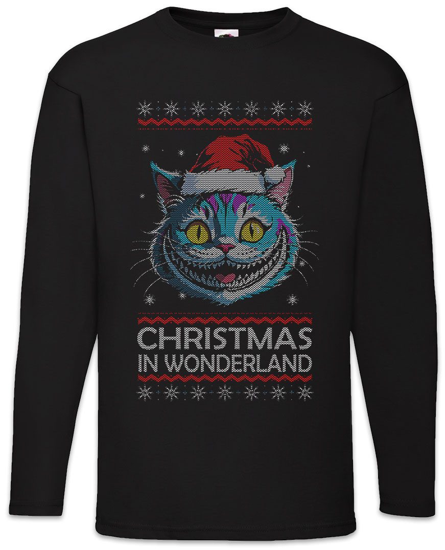 Langarmshirt Christmas Wonderland Langarm T-Shirt Winter Merry Alice Santa In X-Mas