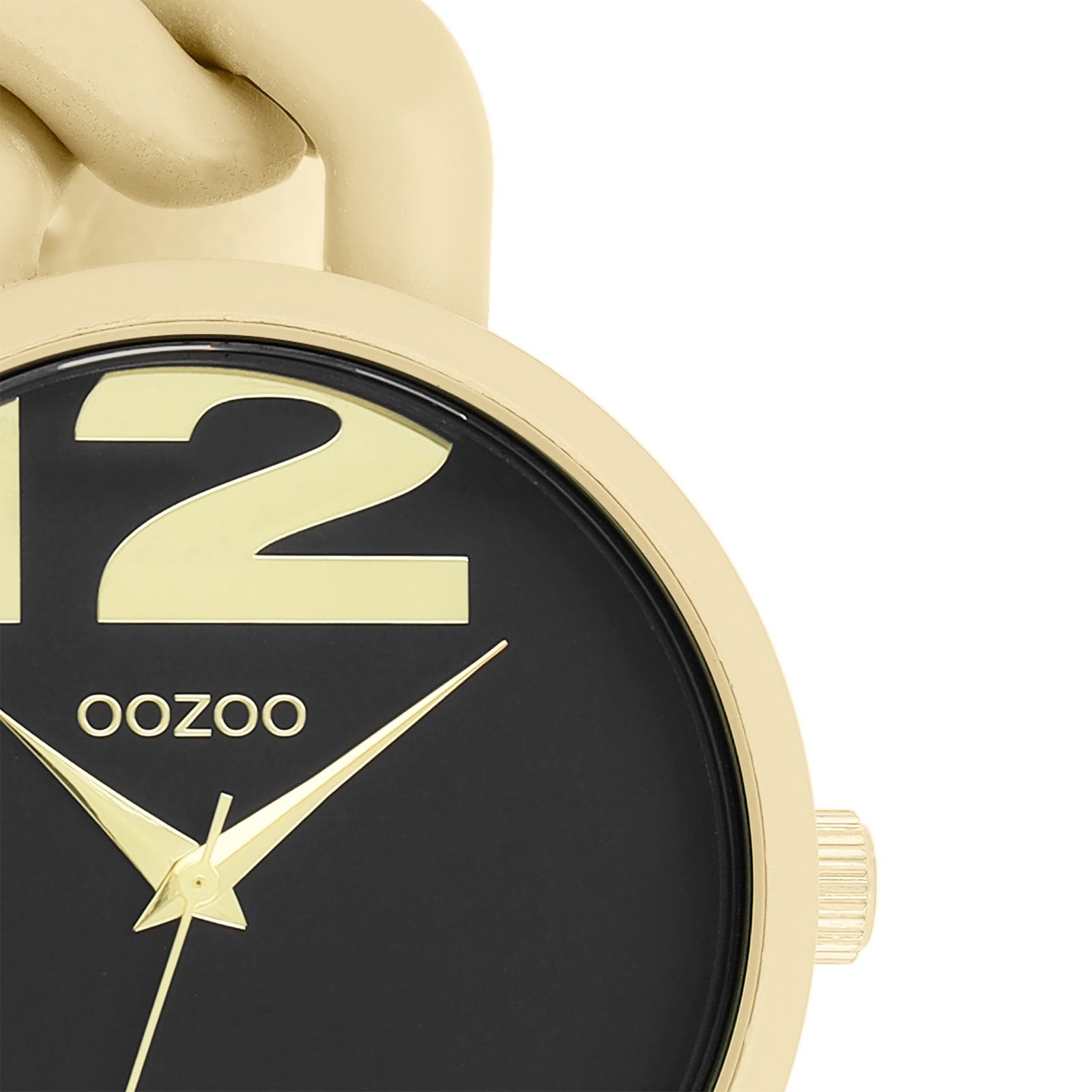 OOZOO Quarzuhr Oozoo Damen Armbanduhr Timepieces Analog, (Analoguhr), Damenuhr rund, groß (ca. 40mm) Kunststoffarmband, Fashion-Style