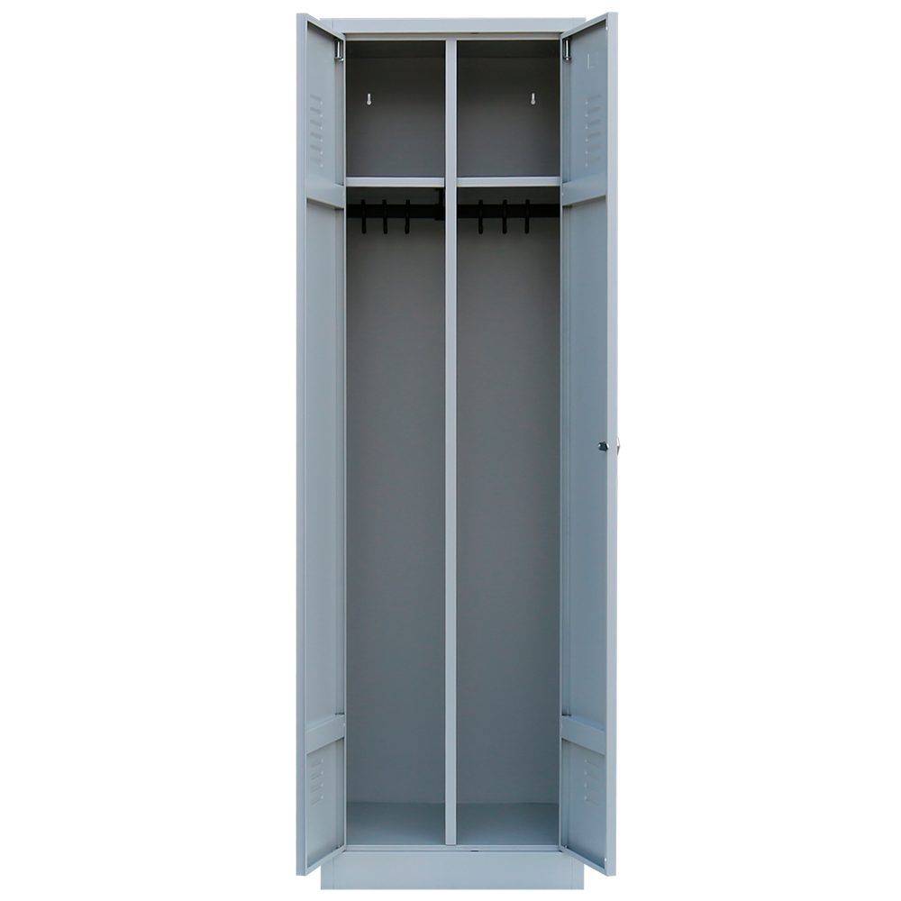 Steelboxx Spind Spind Kleiderschrank für Schwarz-Weiss-Trennung 180x50cm (1-St) Komplett verschweißt und montiert