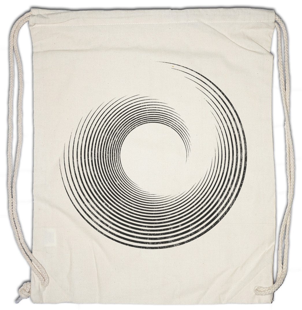 Turnbeutel Hypno Circle II Turnbeutel Kreis Magic Kreisel Spirale Hypnose