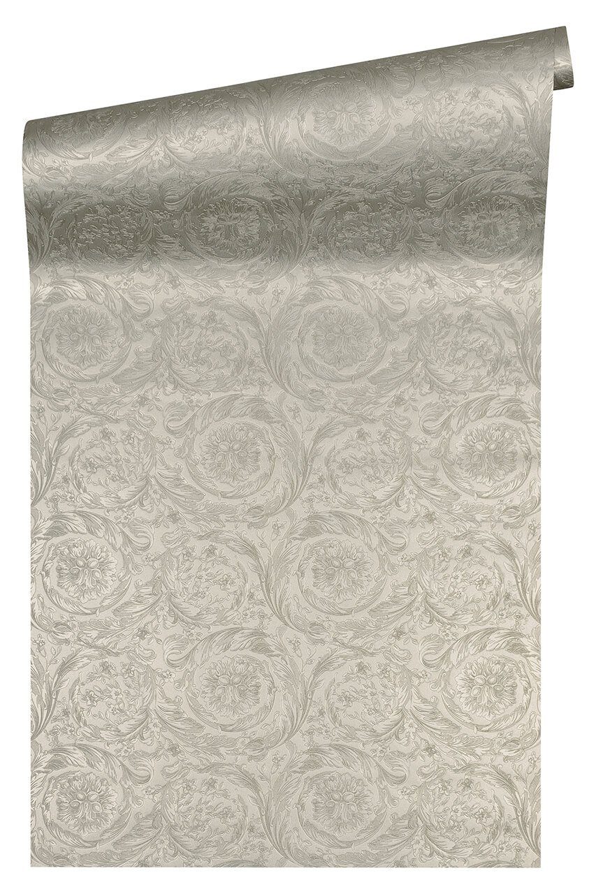 KUNSTLOFT Vliestapete Versace Metallics 1 0.7x10.05 m, Leicht glänzend, lichtbeständige Design Tapete