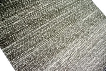 Teppich Moderner Teppich Wohnzimmerteppich Kurzflor uni anthrazit grau meliert, Carpetia, rechteckig, Höhe: 8 mm
