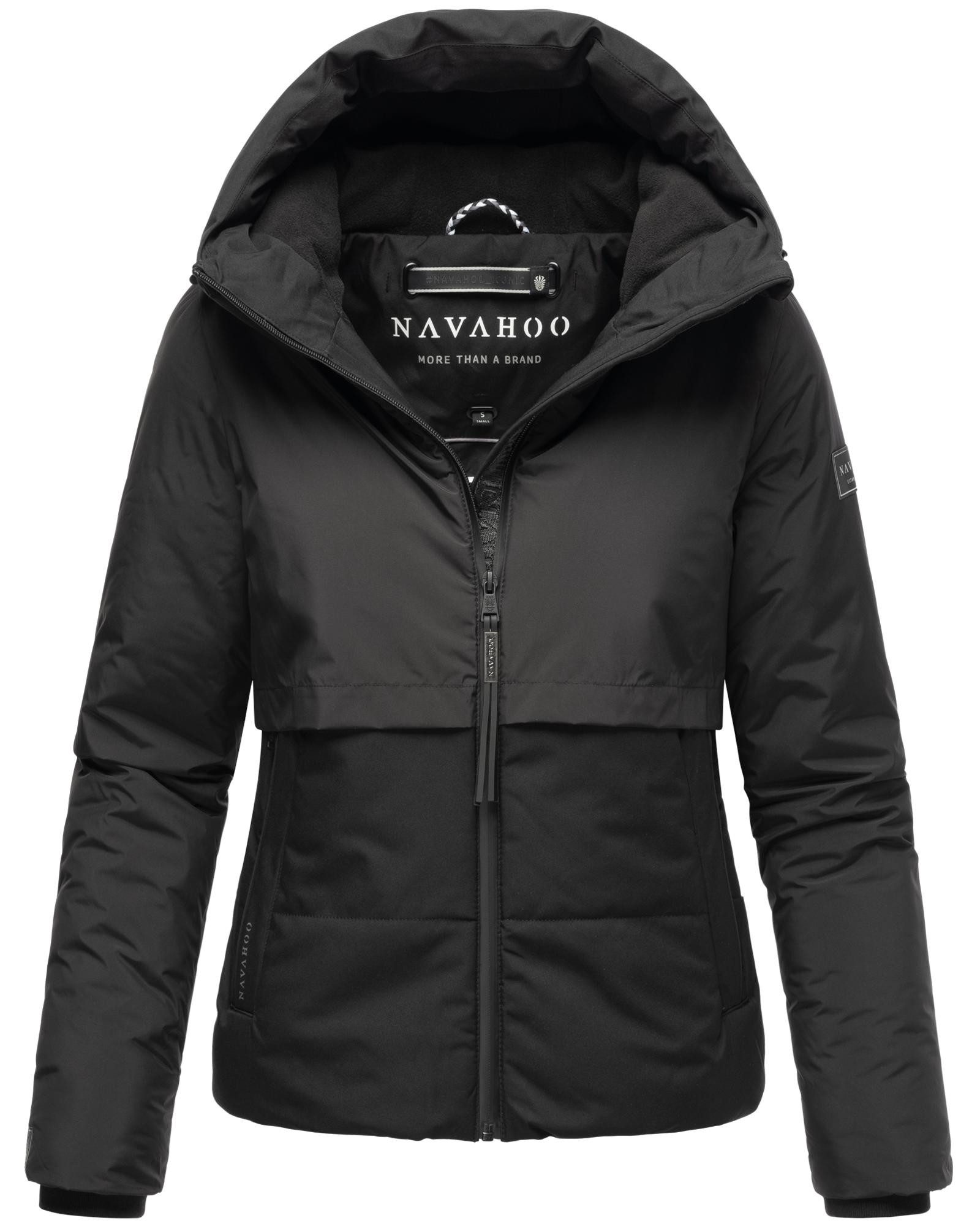 Navahoo Steppjacke Liebesküken XIV modische Damen Winterjacke mit Fleece-Innenfutter