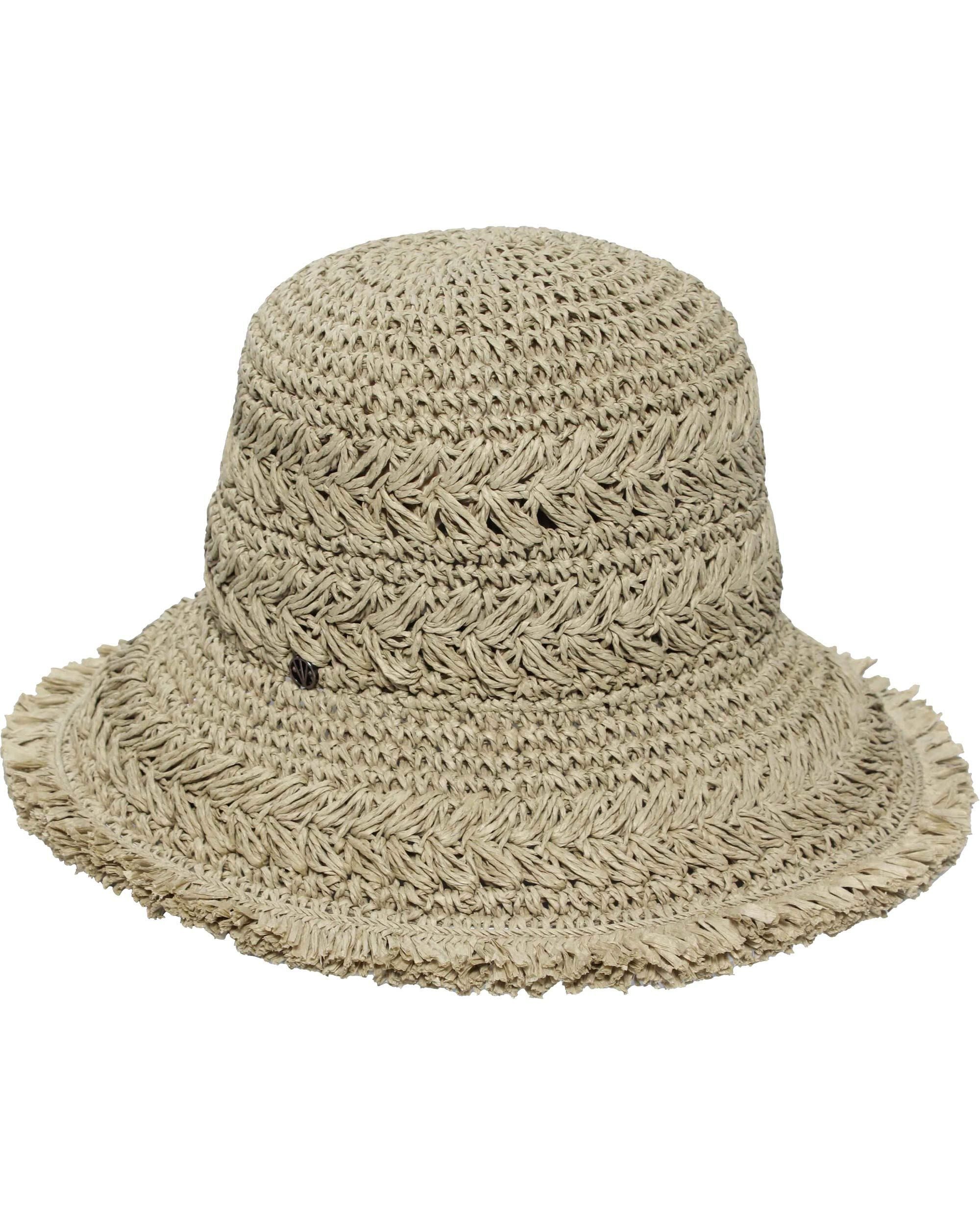 Loevenich Sonnenhut Loevenich Hut mit Häkel-Muster und ausgefranstem Rand (keine)